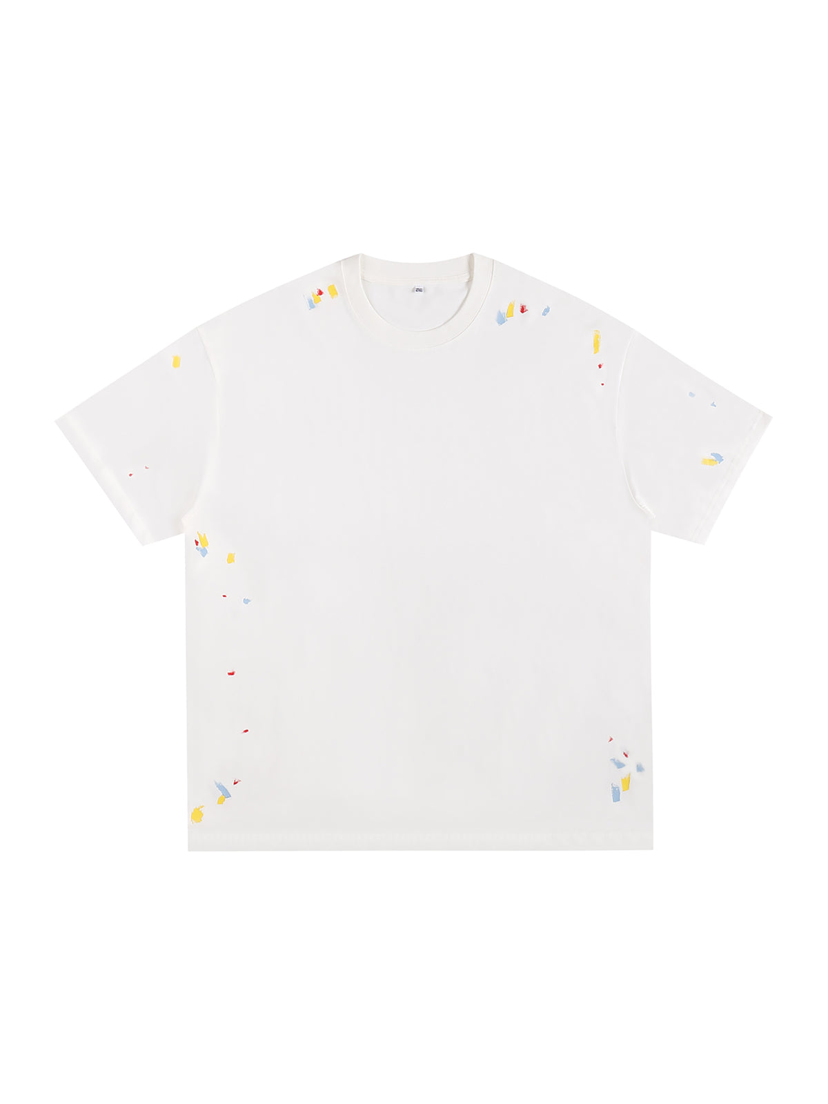 Paint Splatter T-Shirt – White front view