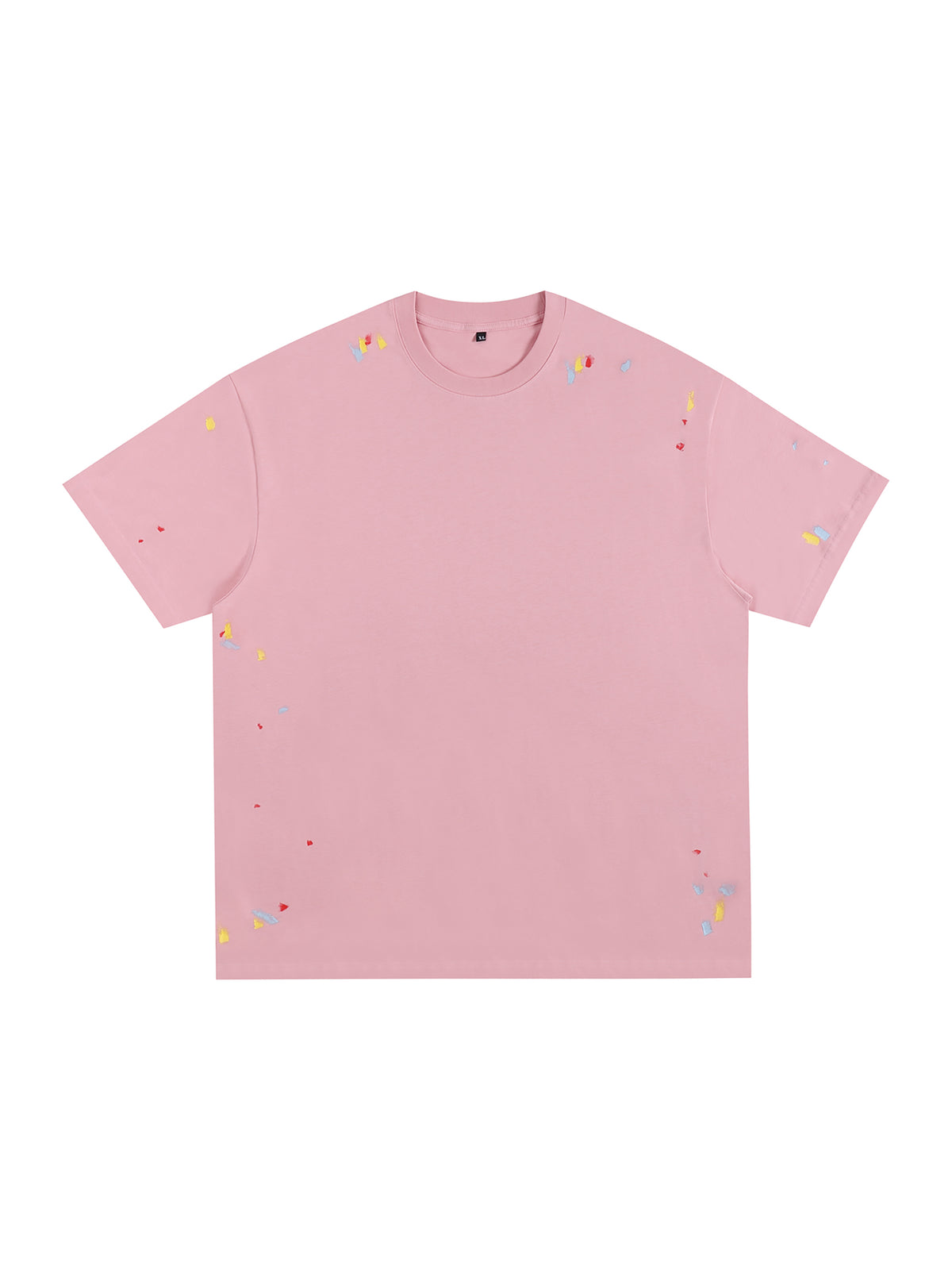 Paint Splatter T-Shirt – Pink front view
