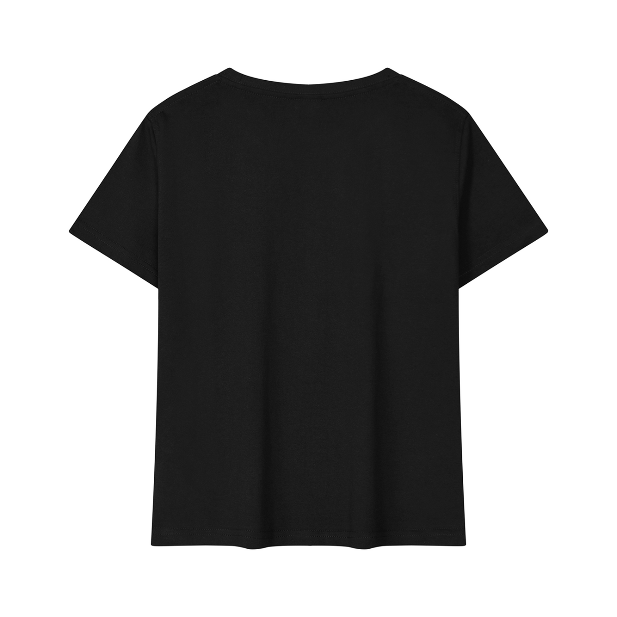 I Love You More Than Pizza baby tee – Black back 3D mockup