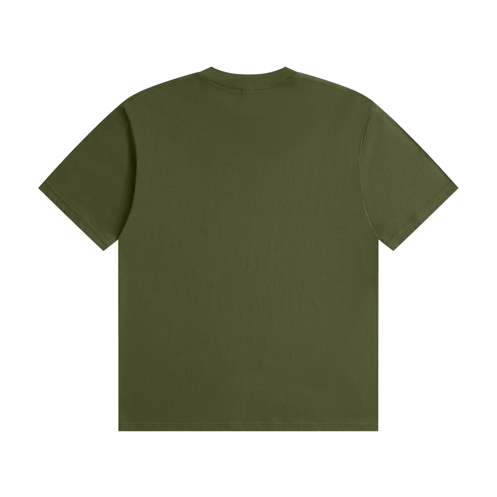 Relationship Status Independently Owned & Operated Unisex Graphic T-Shirt - Army Green back view