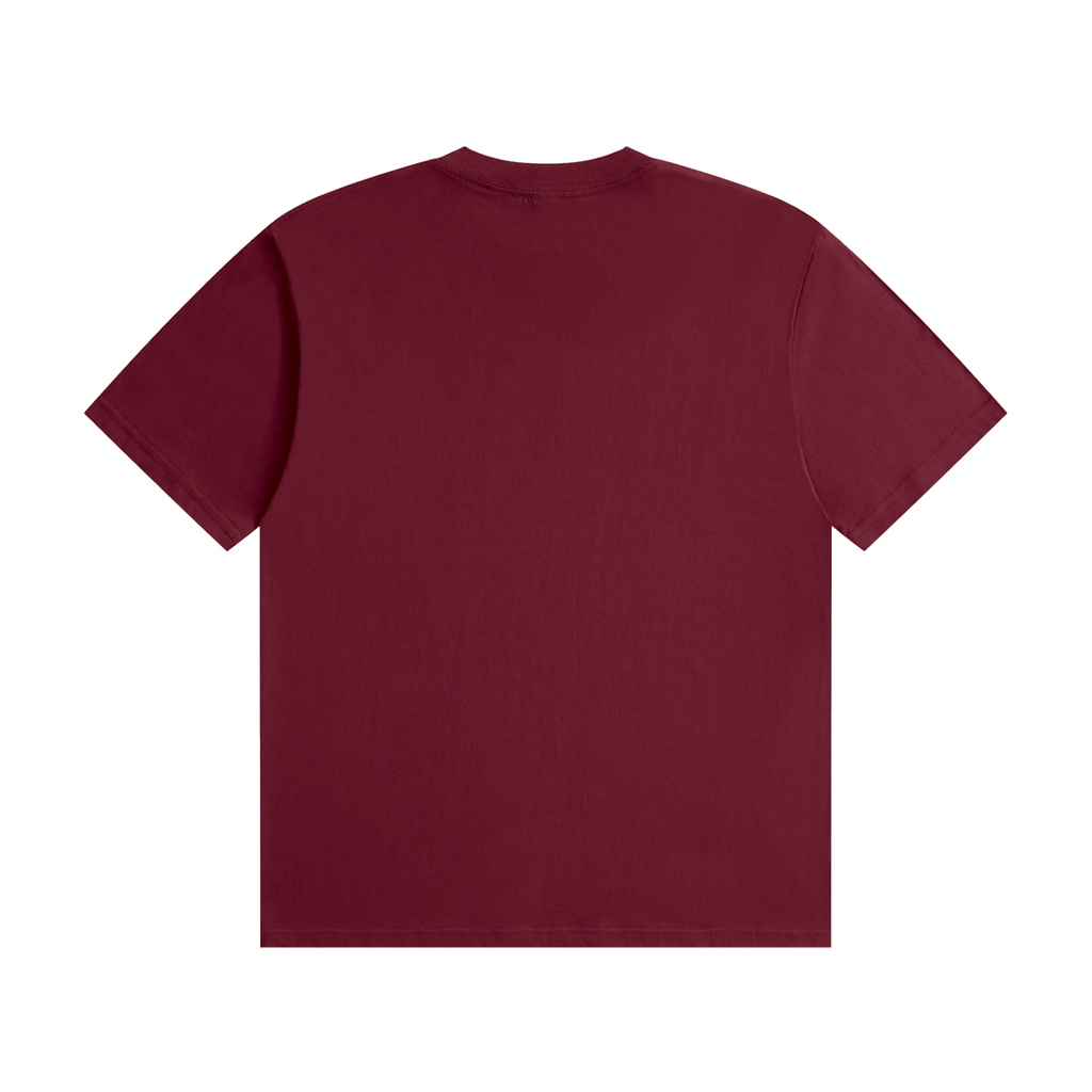 Relationship Status Independently Owned & Operated Unisex Graphic T-Shirt - Wine Red back view