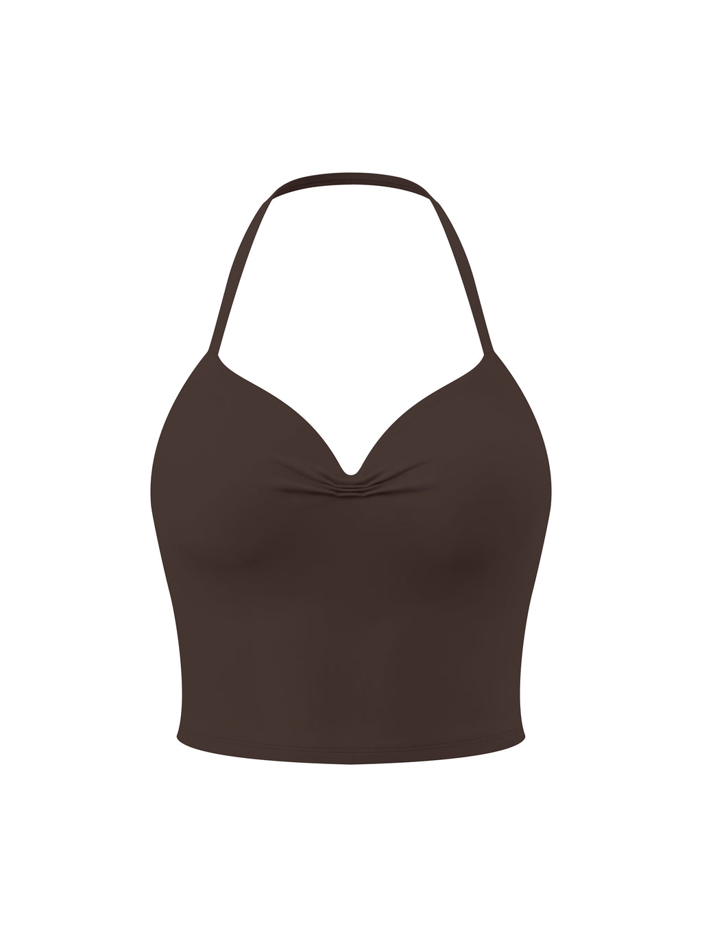 Women's Ruched Halter Yoga Tank Top - image 1