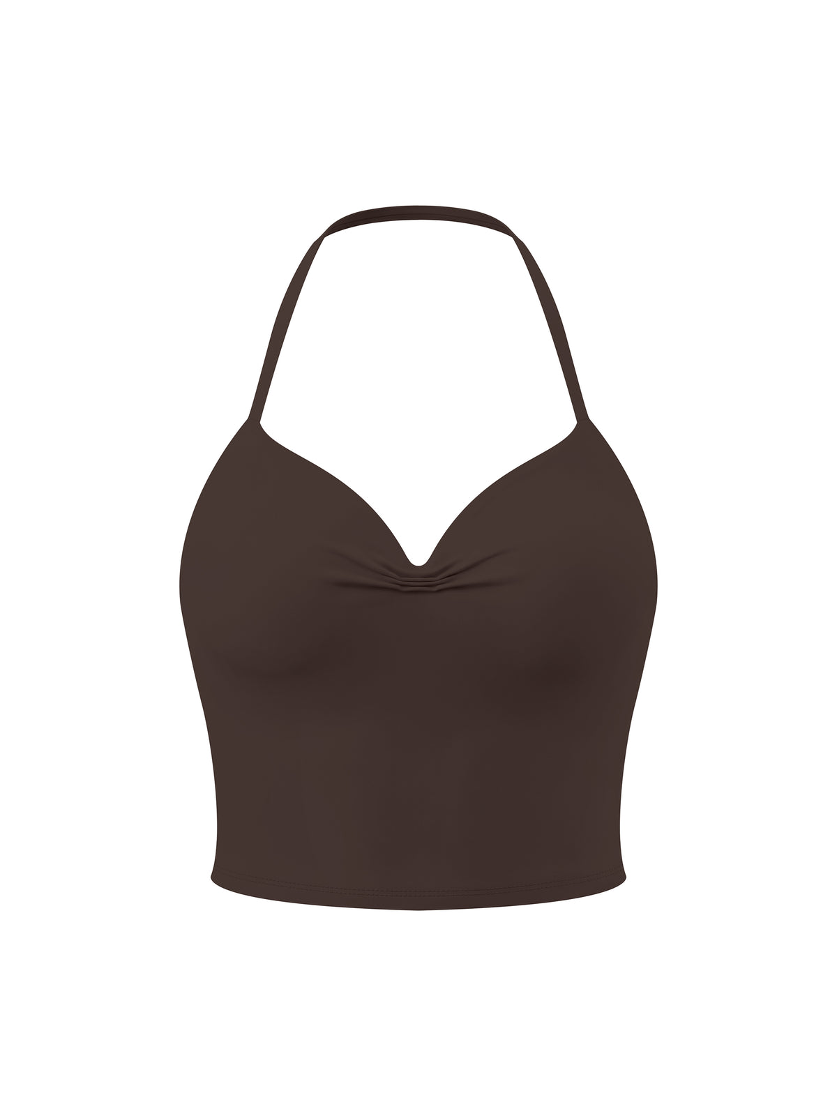 Women's Ruched Halter Yoga Tank Top - image 1