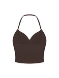 Women's Ruched Halter Yoga Tank Top - image 2