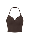 Women's Ruched Halter Yoga Tank Top - image 20