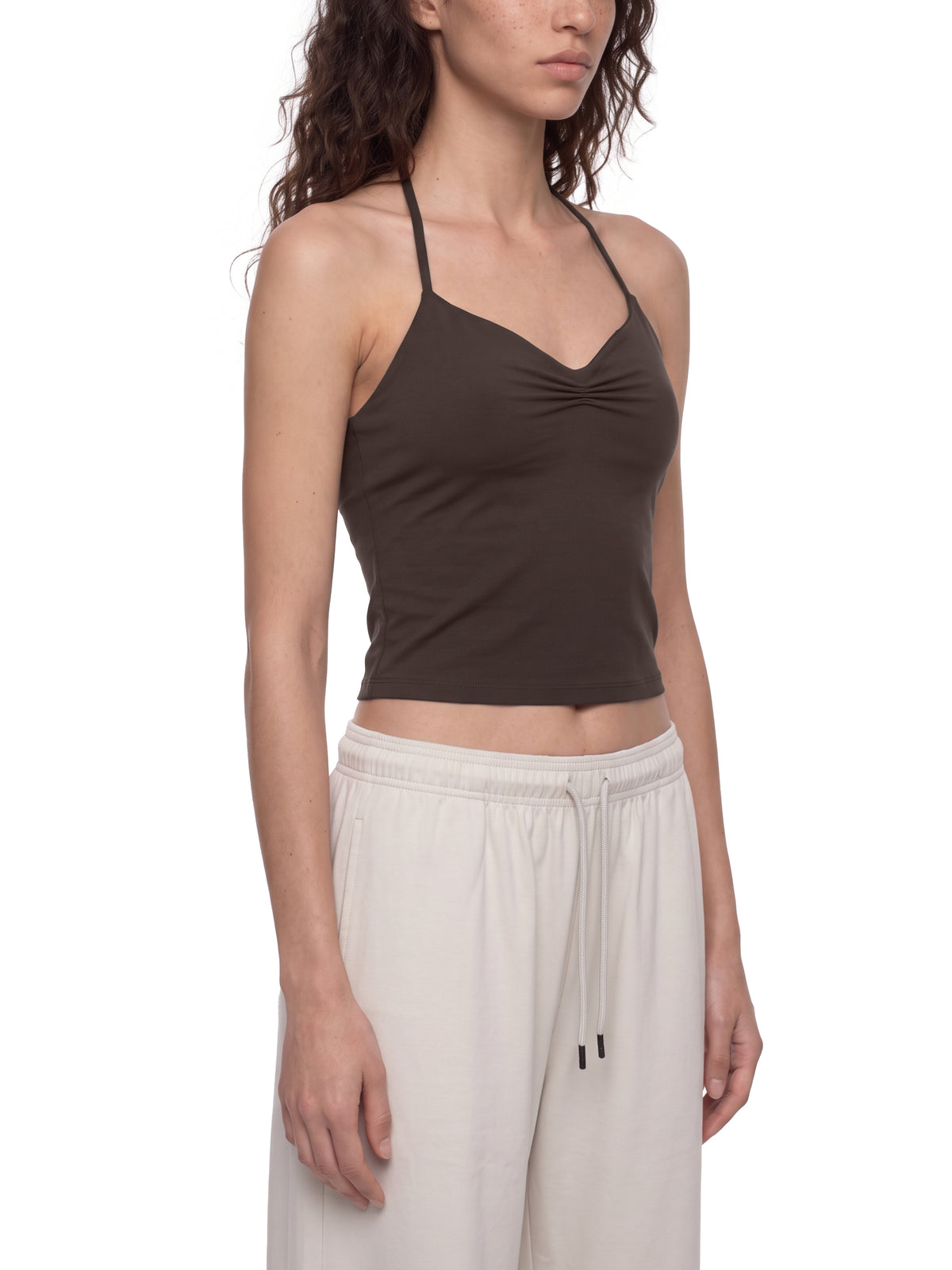 Women's Ruched Halter Yoga Tank Top - image 6