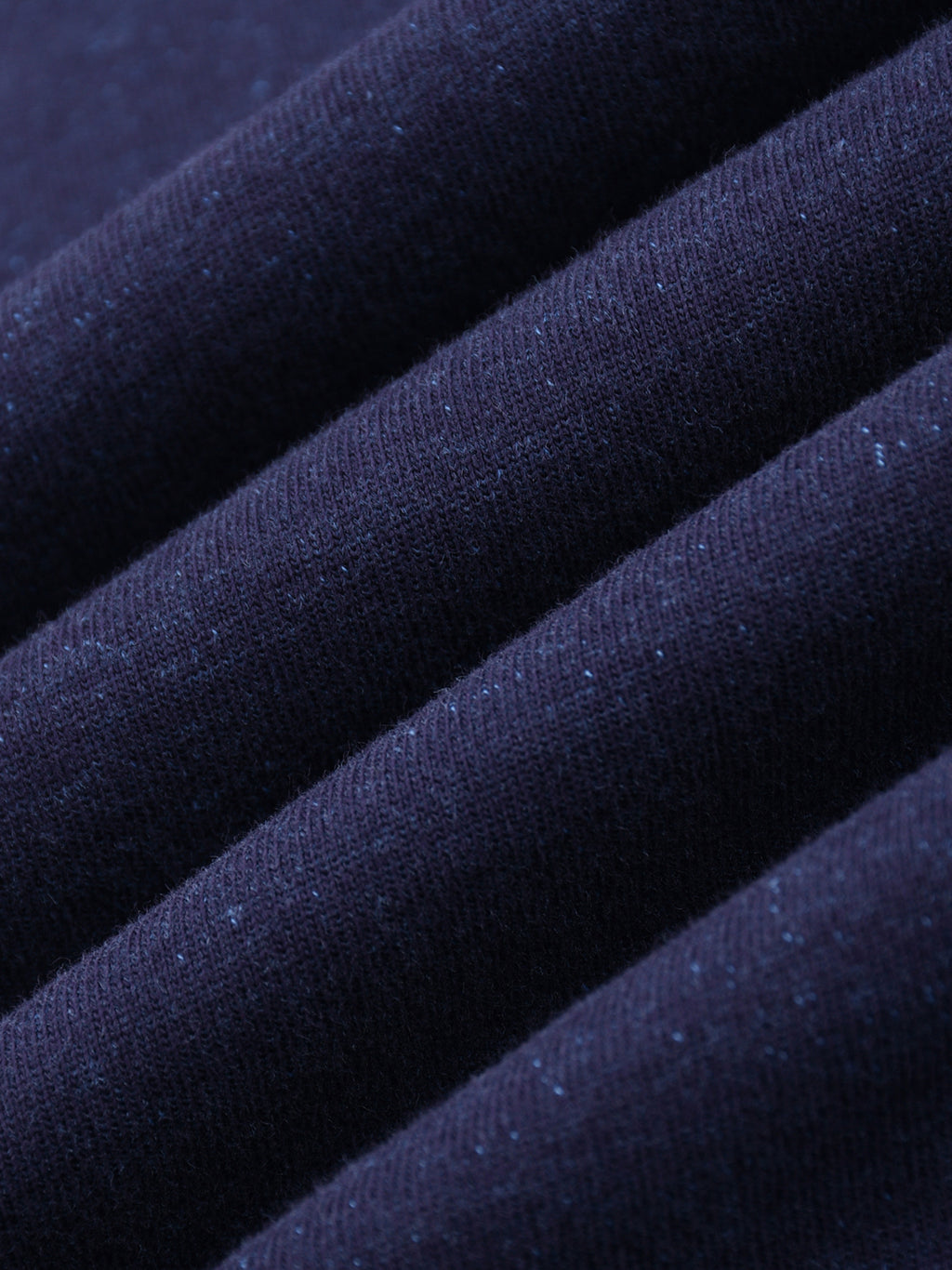 Navy Blue reversible T-shirt - cotton fabric texture detail