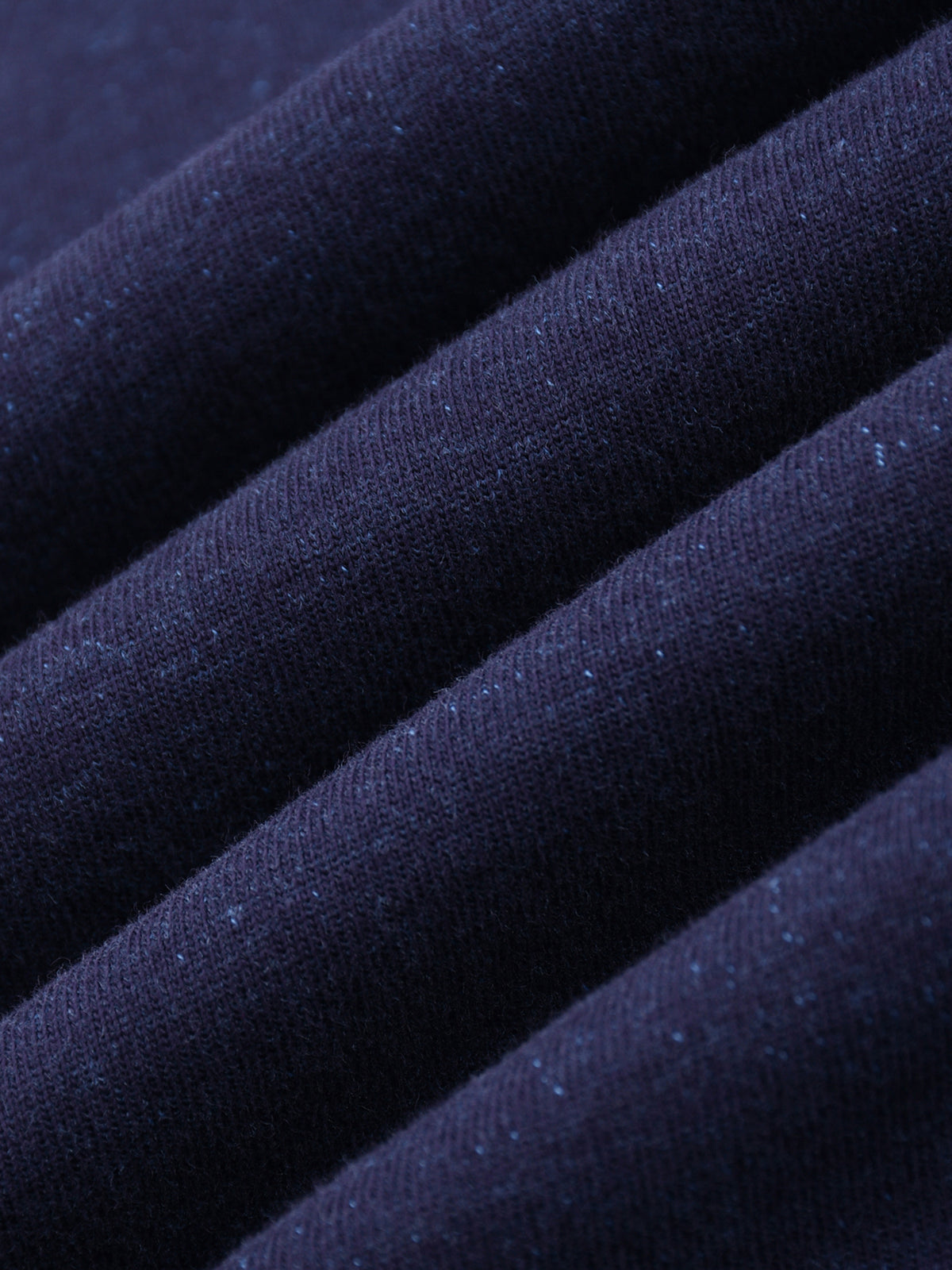 Navy Blue reversible T-shirt - cotton fabric texture detail