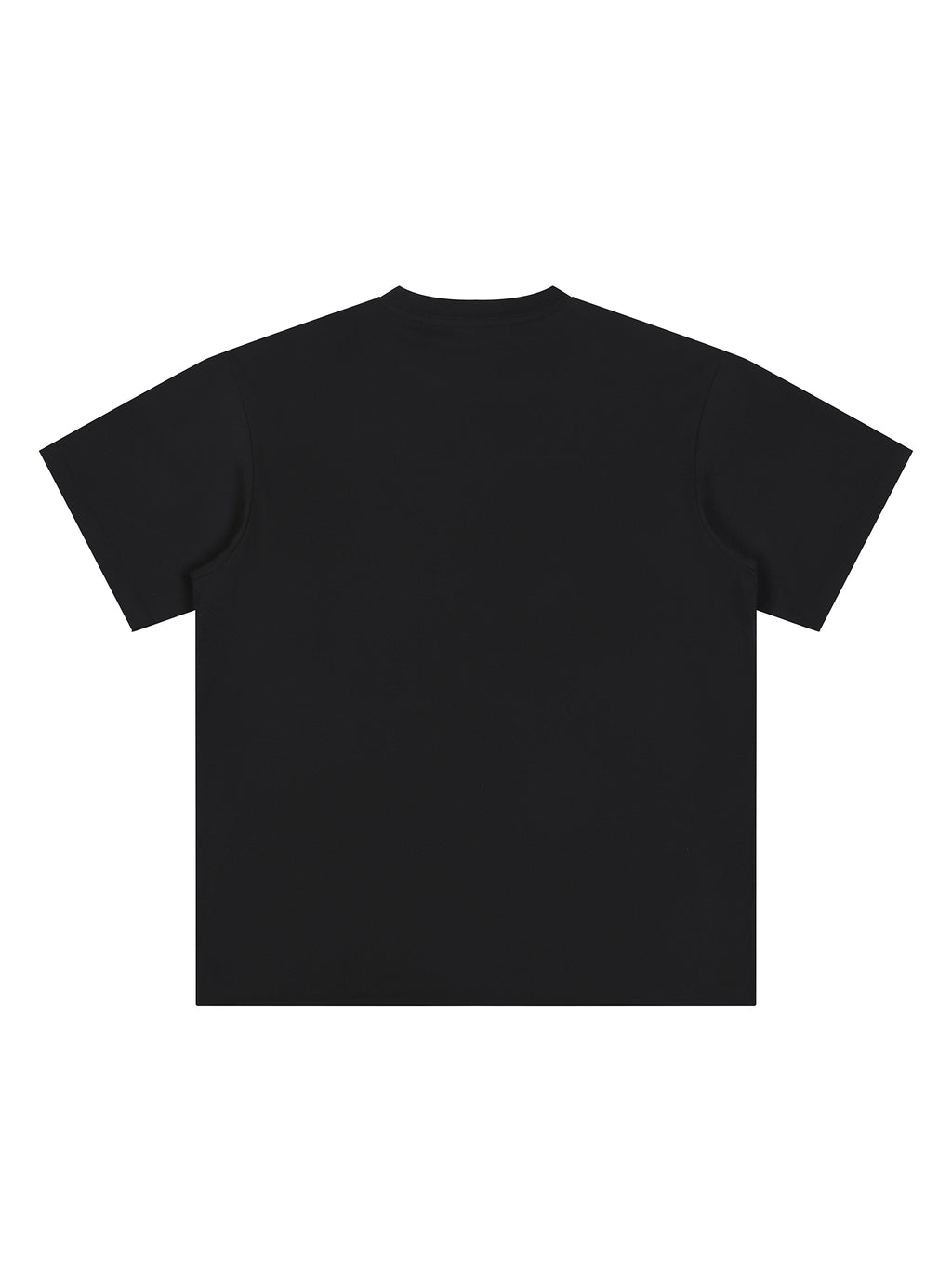 Off Script Essential Cotton T-Shirt - Black back view
