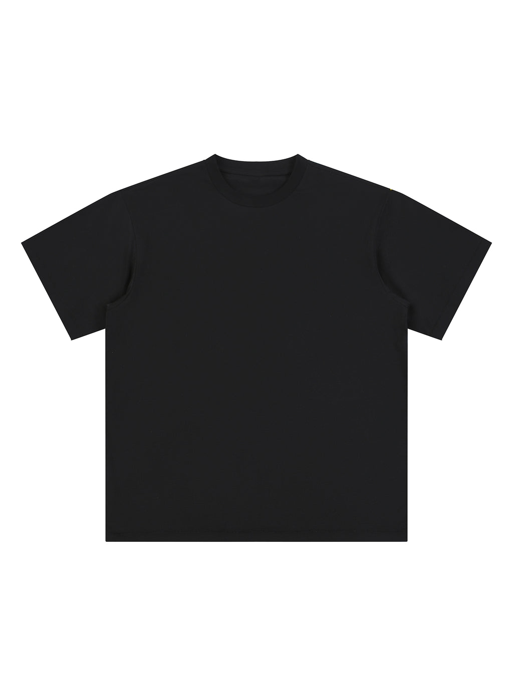 Off Script Essential Cotton T-Shirt - Black front view