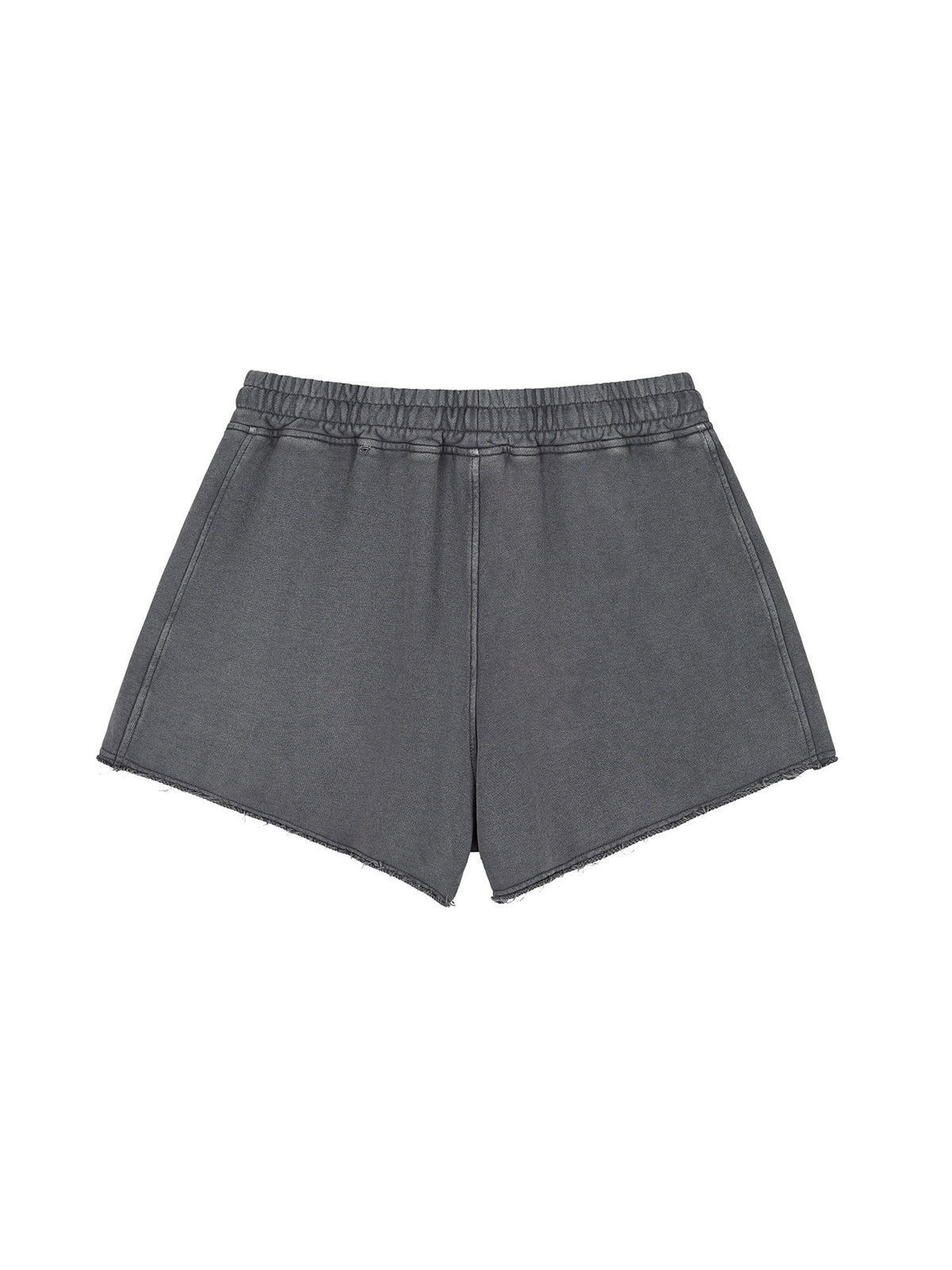Snow Washed Raw Edge Drawstring Shorts - image 16