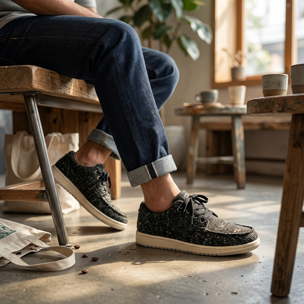 Stone Washed Hemp Shoes – Vegan Organic Hemp Slip-On