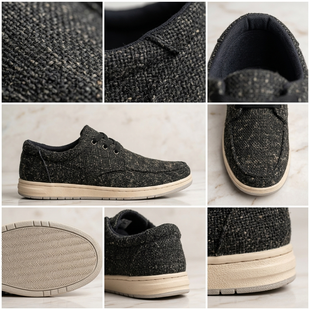 Stone Washed Hemp Shoes – Vegan Organic Hemp Slip-On