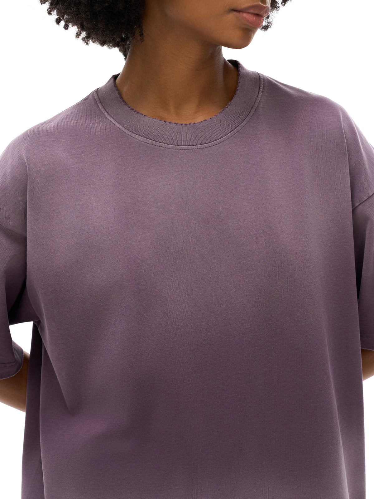 Sun Fade Hand-Frayed Cotton T-Shirt gallery image 11