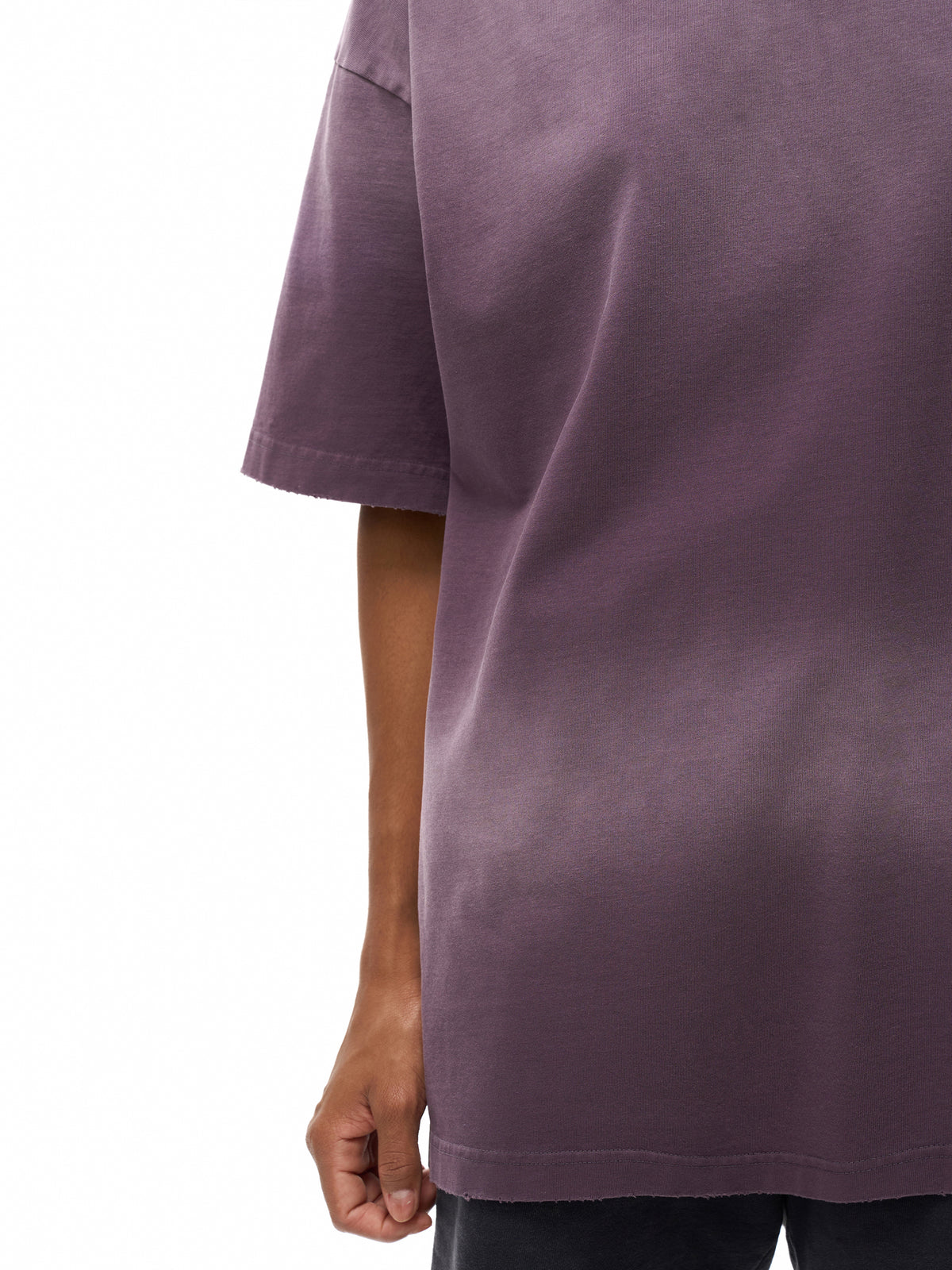 Sun Fade Hand-Frayed Cotton T-Shirt gallery image 12