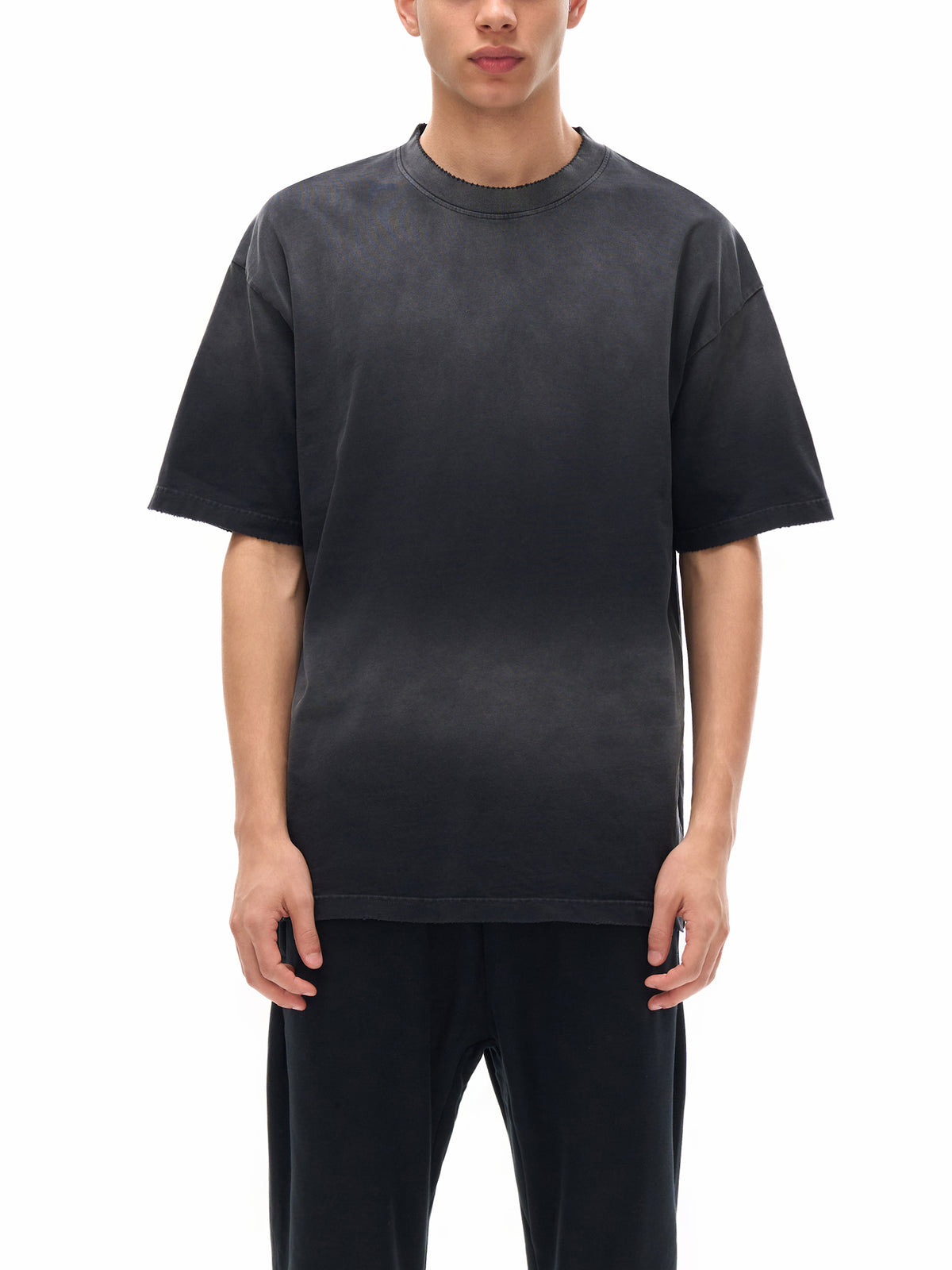 Sun Fade Hand-Frayed Cotton T-Shirt gallery image 3