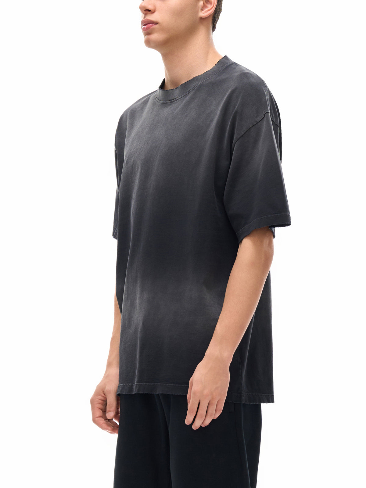 Sun Fade Hand-Frayed Cotton T-Shirt gallery image 4