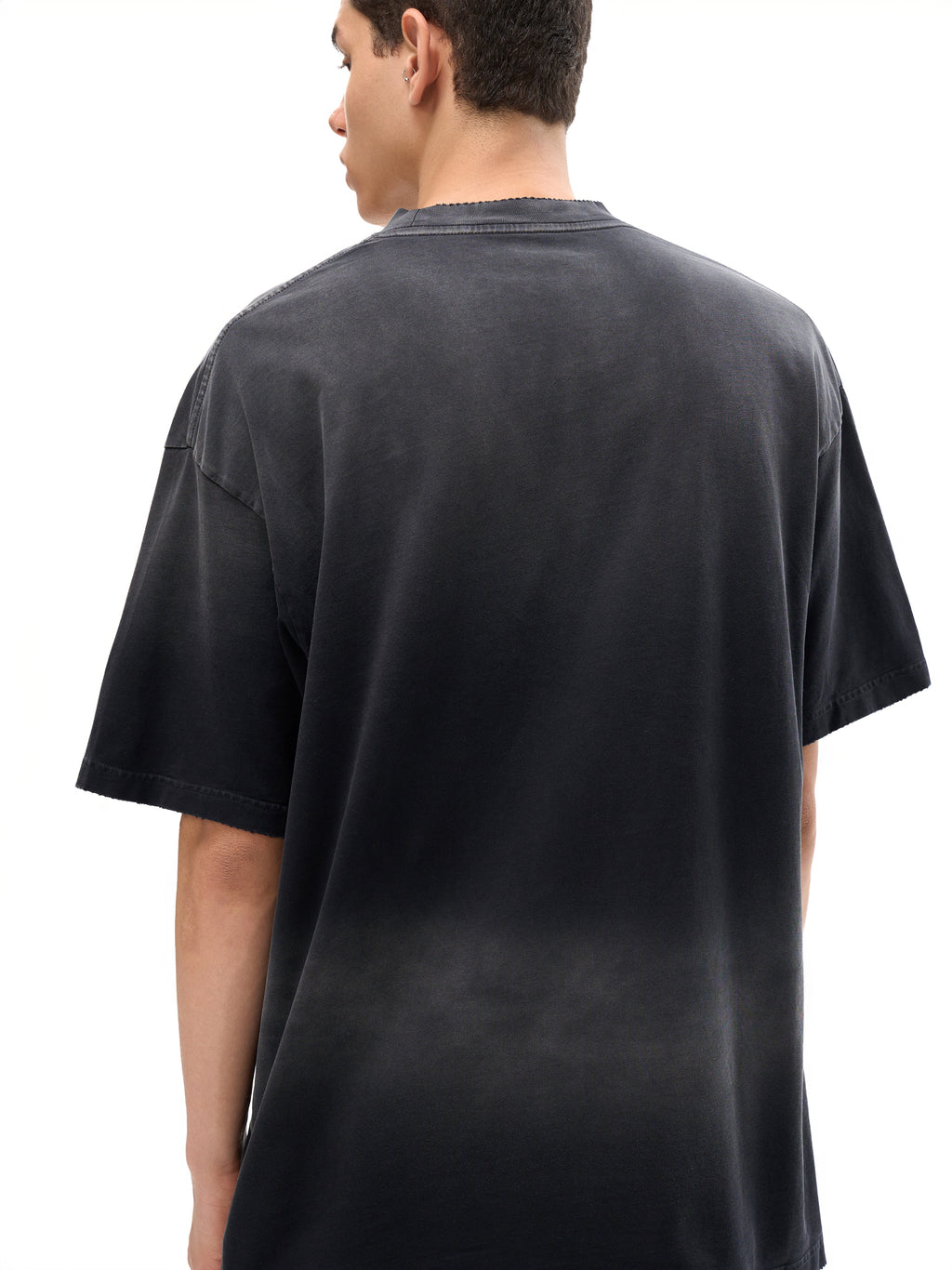 Sun Fade Hand-Frayed Cotton T-Shirt gallery image 7