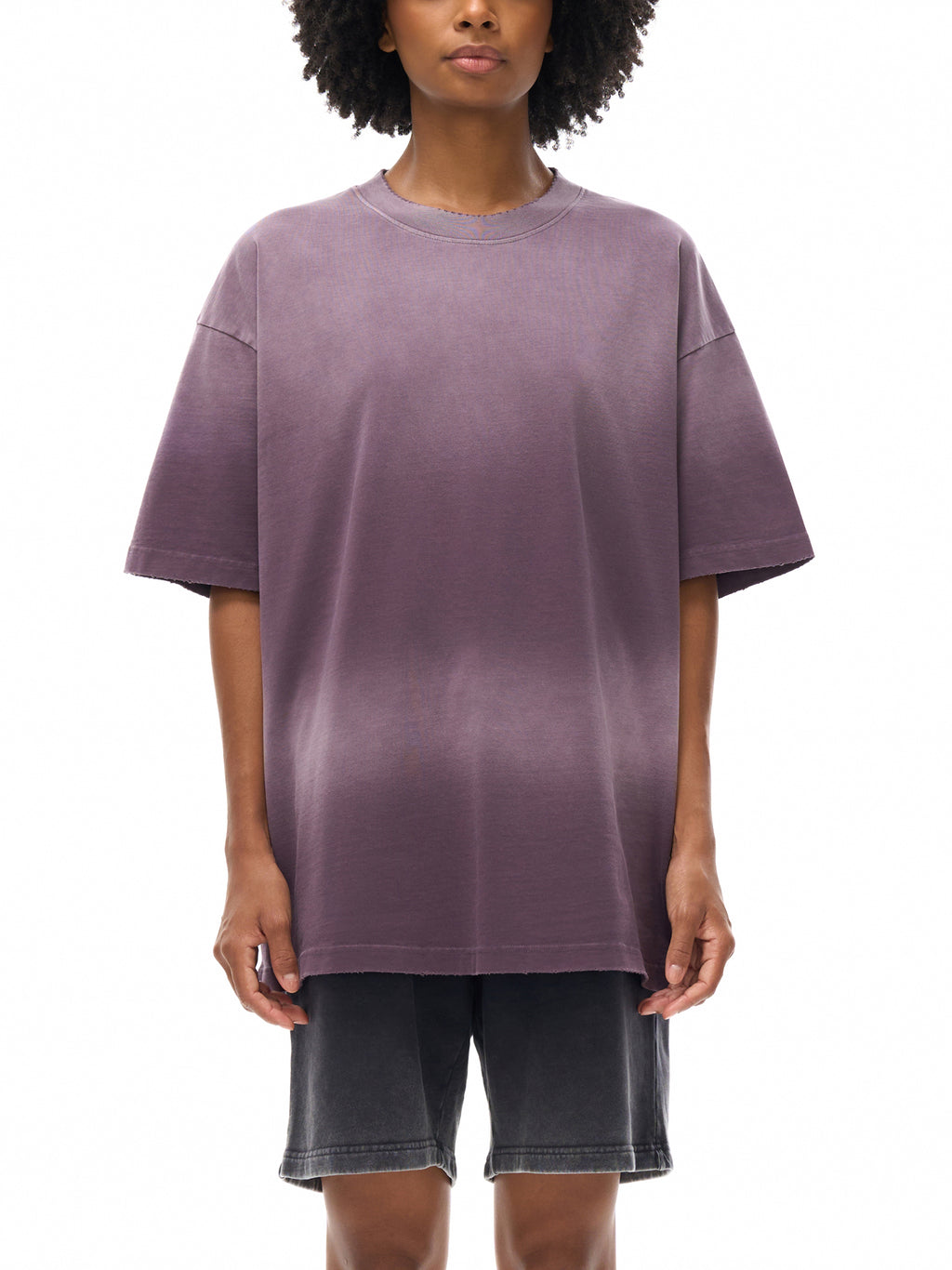 Sun Fade Hand-Frayed Cotton T-Shirt gallery image 8