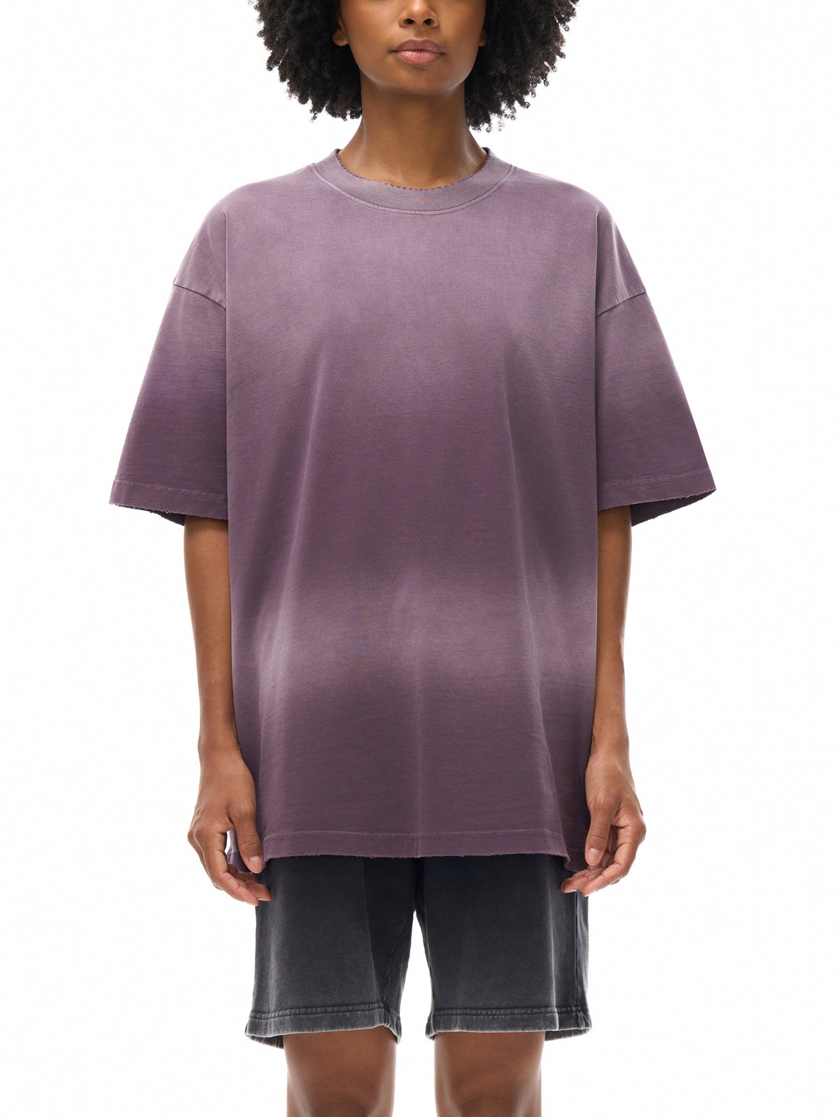 Sun Fade Hand-Frayed Cotton T-Shirt gallery image 8