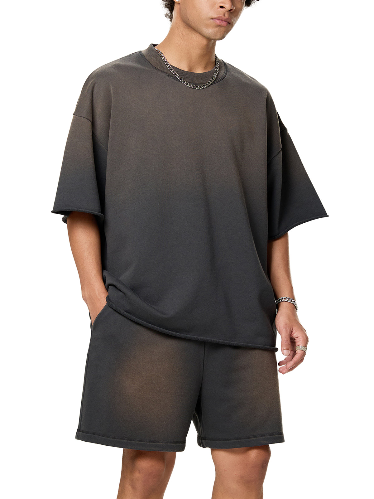 Sun Fade Raw Edge T-Shirt gallery image 4