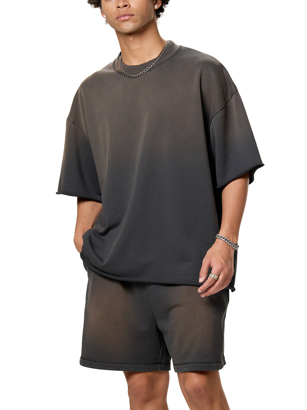 Sun Fade Raw Edge T-Shirt gallery image 5