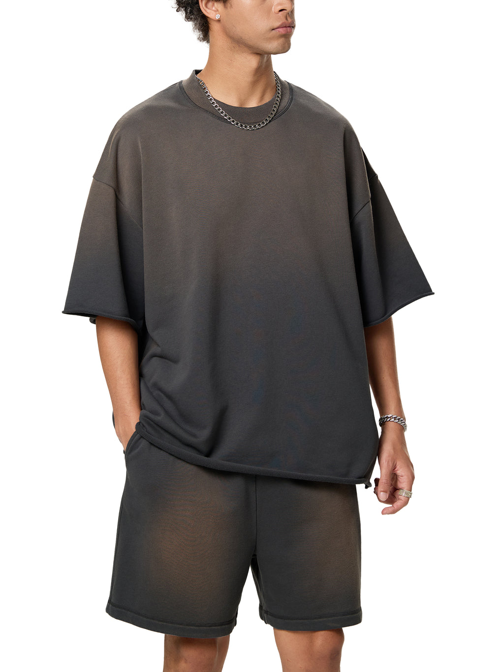 Sun Fade Raw Edge T-Shirt gallery image 6