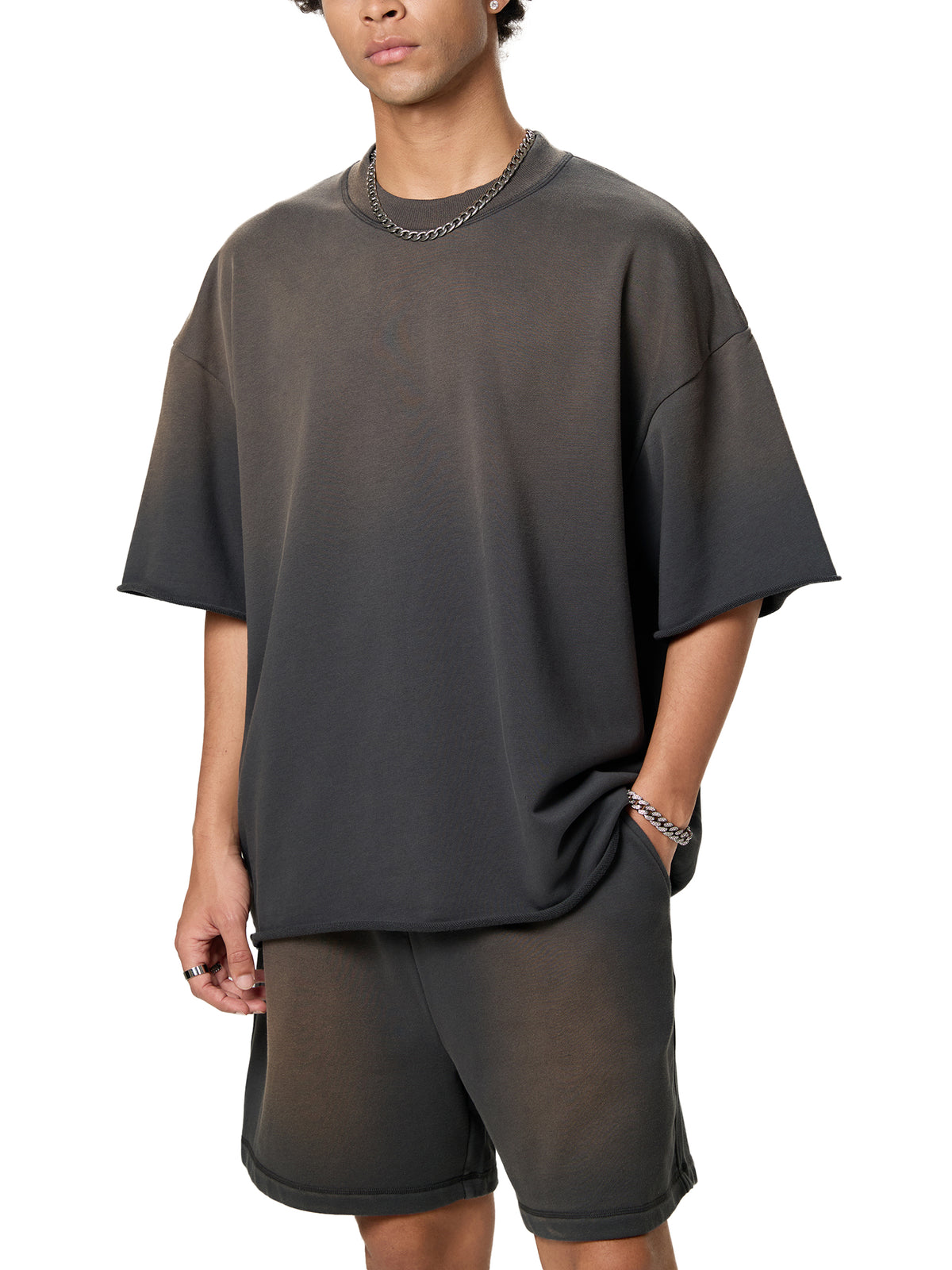 Sun Fade Raw Edge T-Shirt gallery image 7