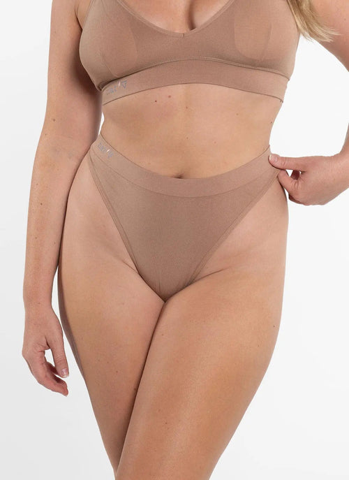 Cheeky Modal G-String Underwear - Chestnut