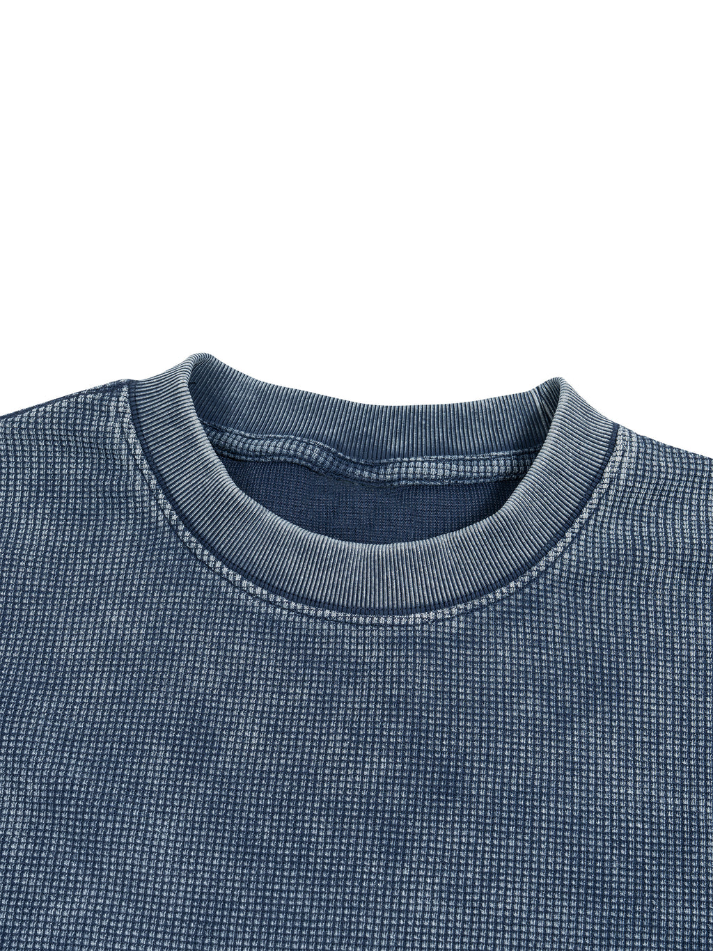 Textured Waffle Washed Boxy T-Shirt gallery 13