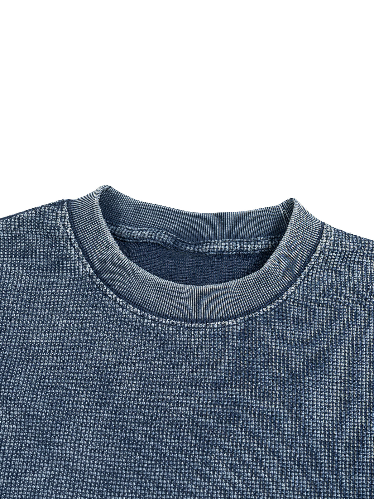 Textured Waffle Washed Boxy T-Shirt gallery 13
