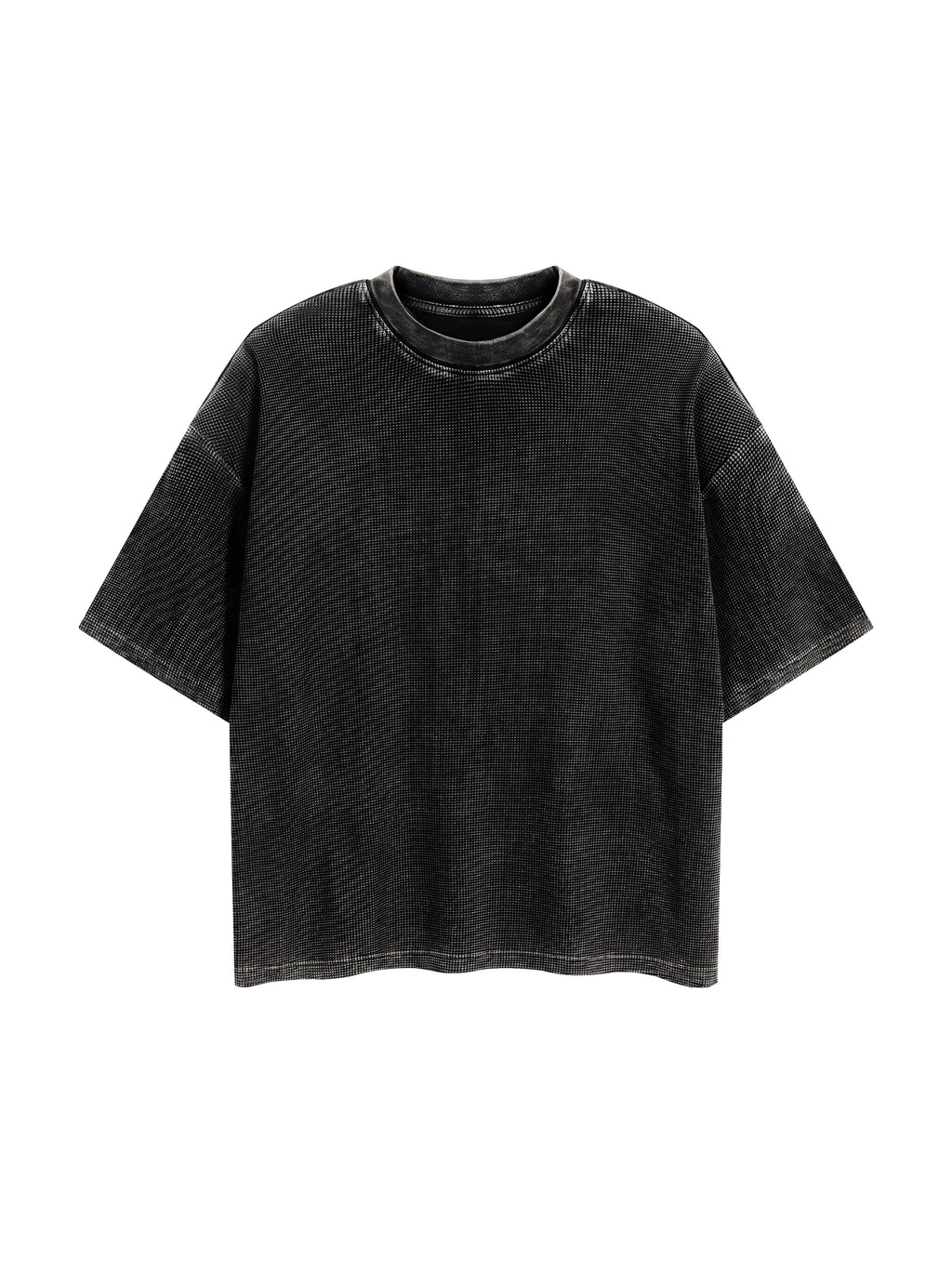 Textured Waffle Washed Boxy T-Shirt gallery 19
