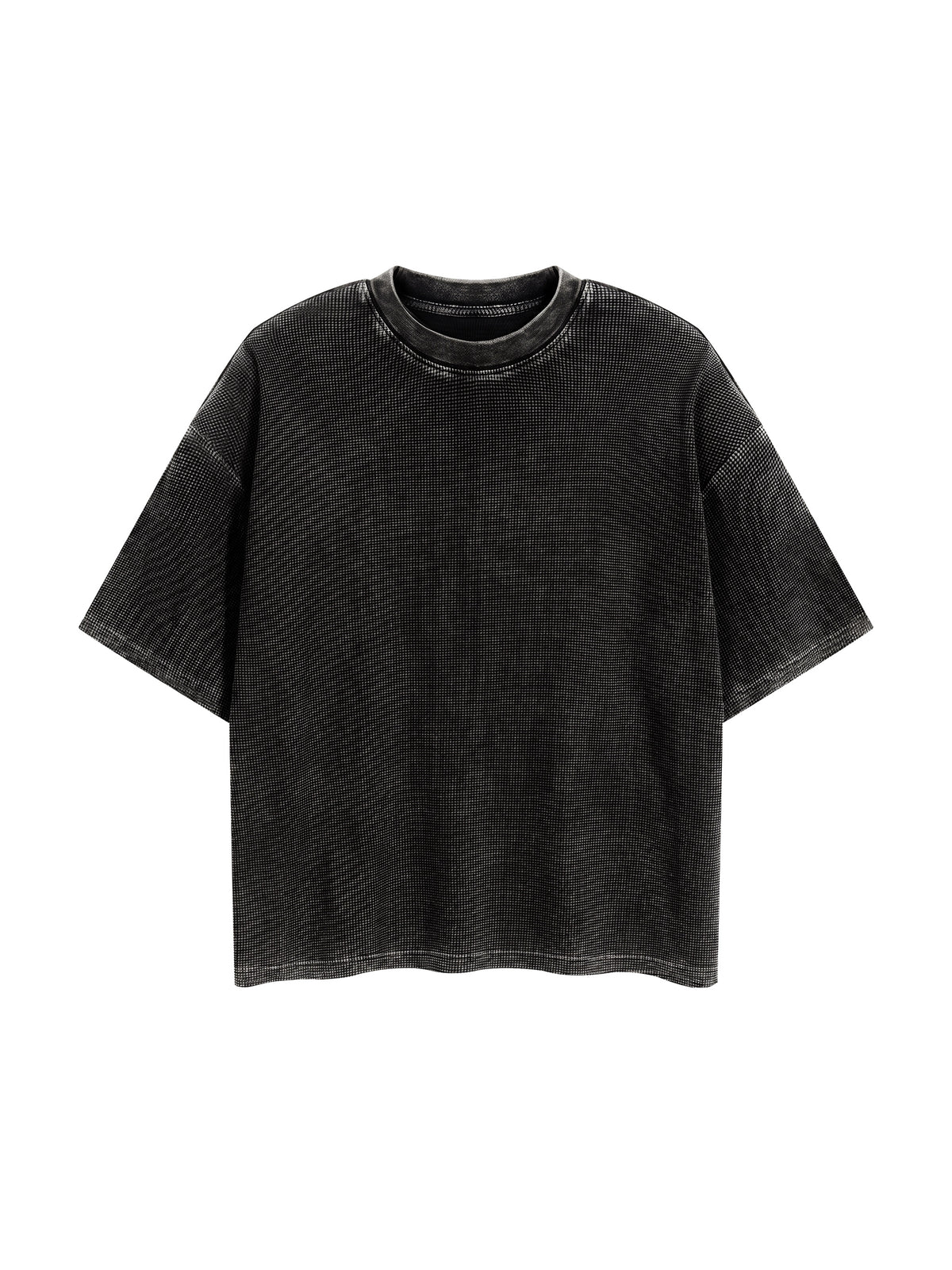 Textured Waffle Washed Boxy T-Shirt gallery 19
