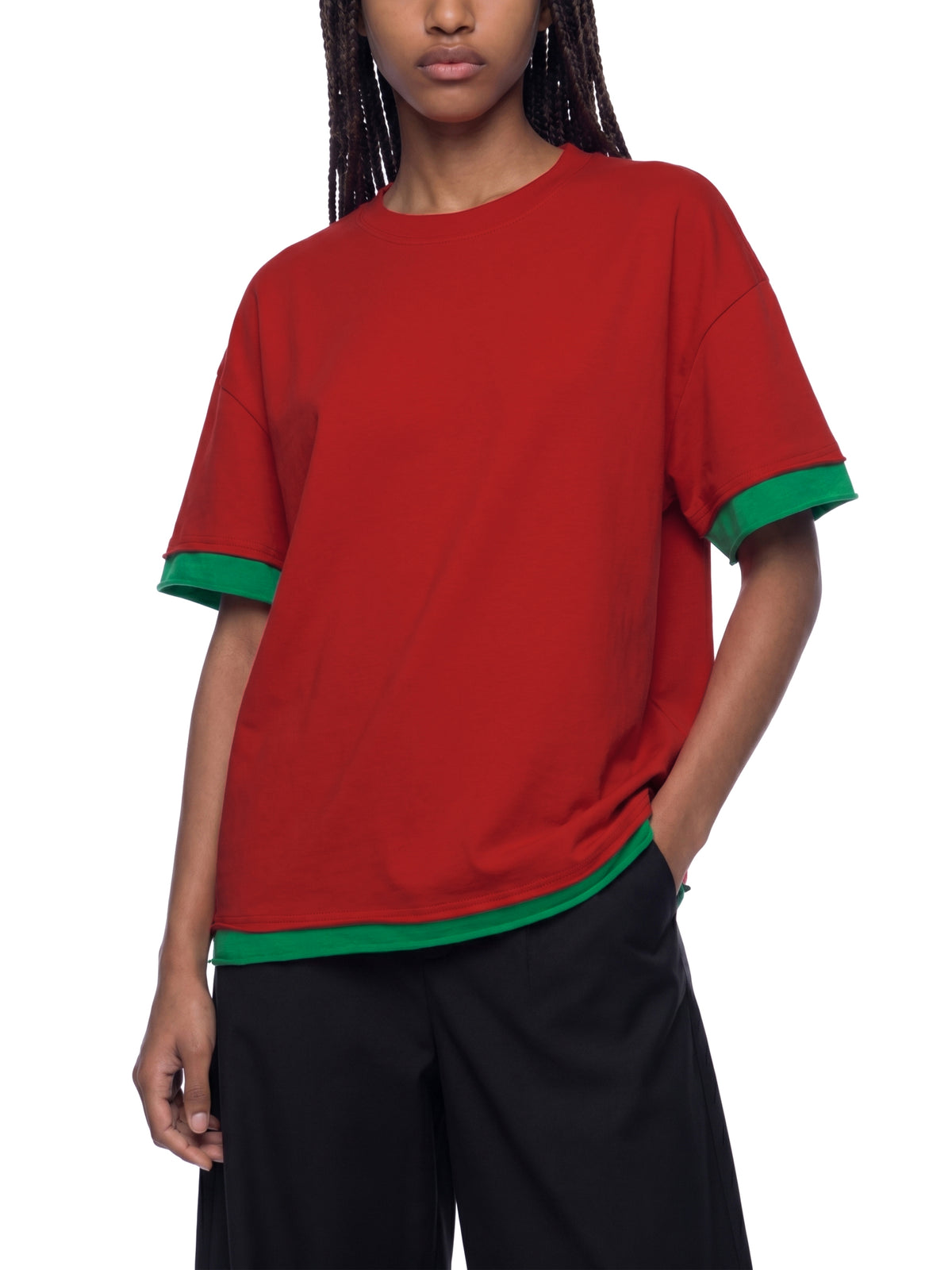 Unisex Boxy Color Block T-Shirt gallery 9