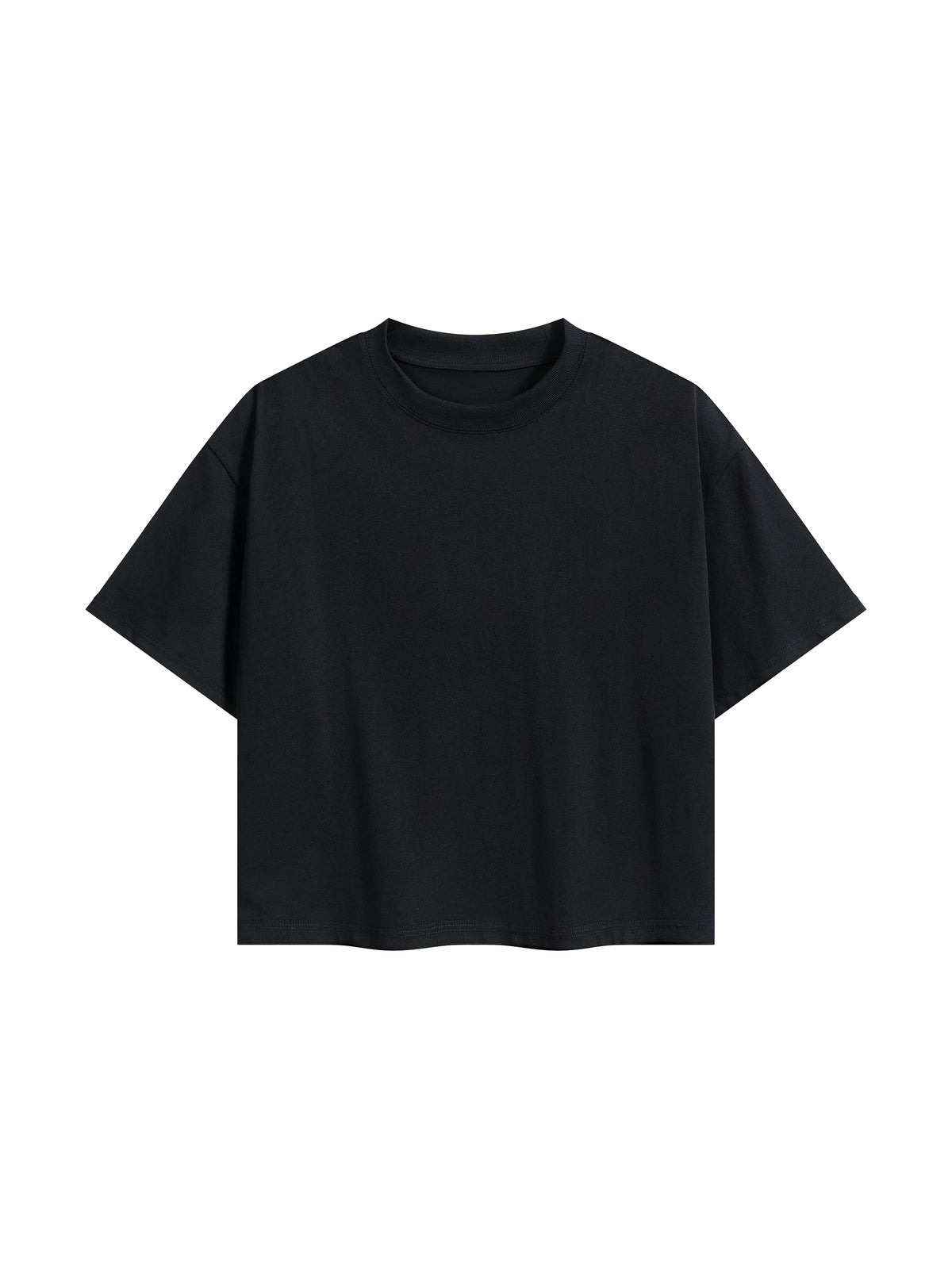 Unisex Boxy Drop Shoulder Crop T-Shirt gallery 19