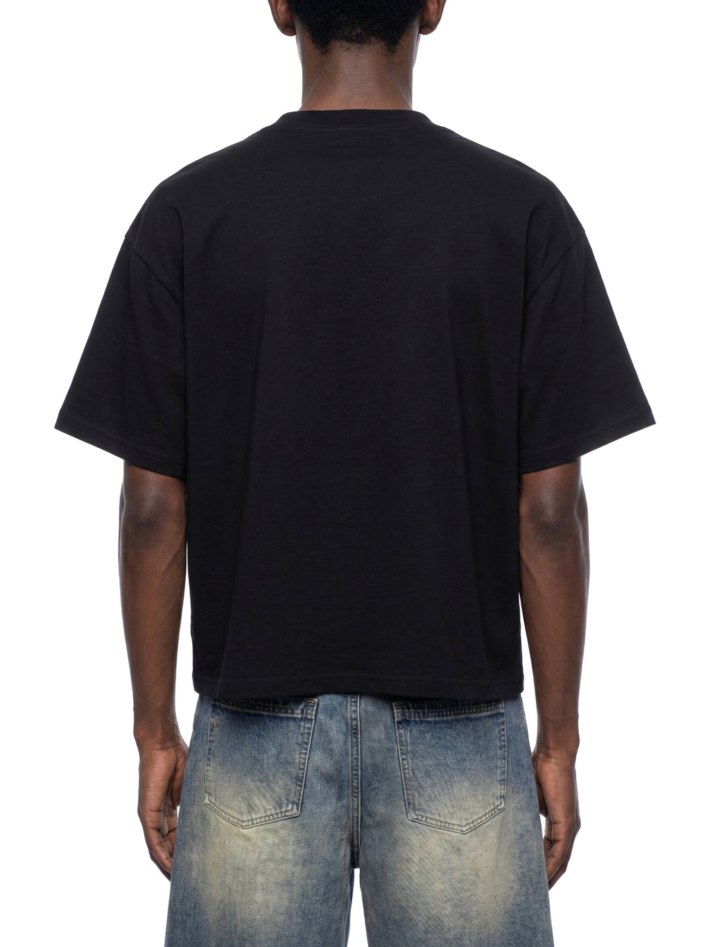 Unisex Boxy Drop Shoulder Crop T-Shirt gallery 5
