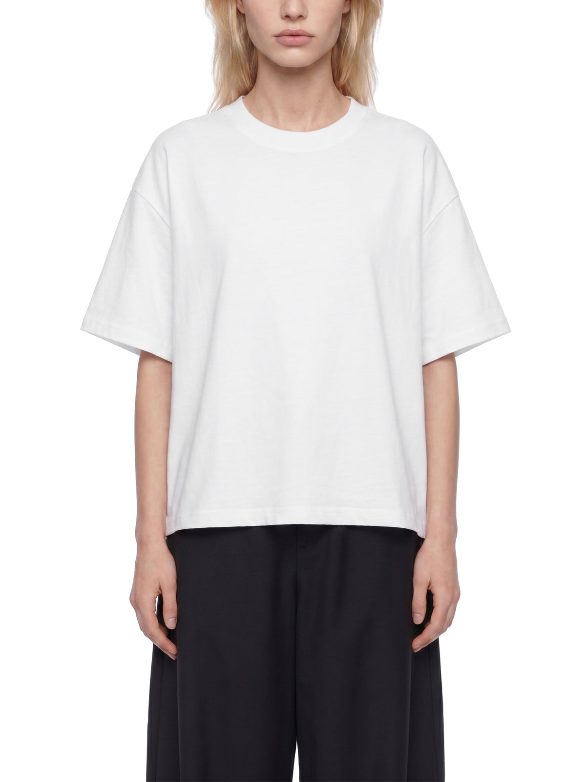 Unisex Boxy Drop Shoulder Crop T-Shirt gallery 8