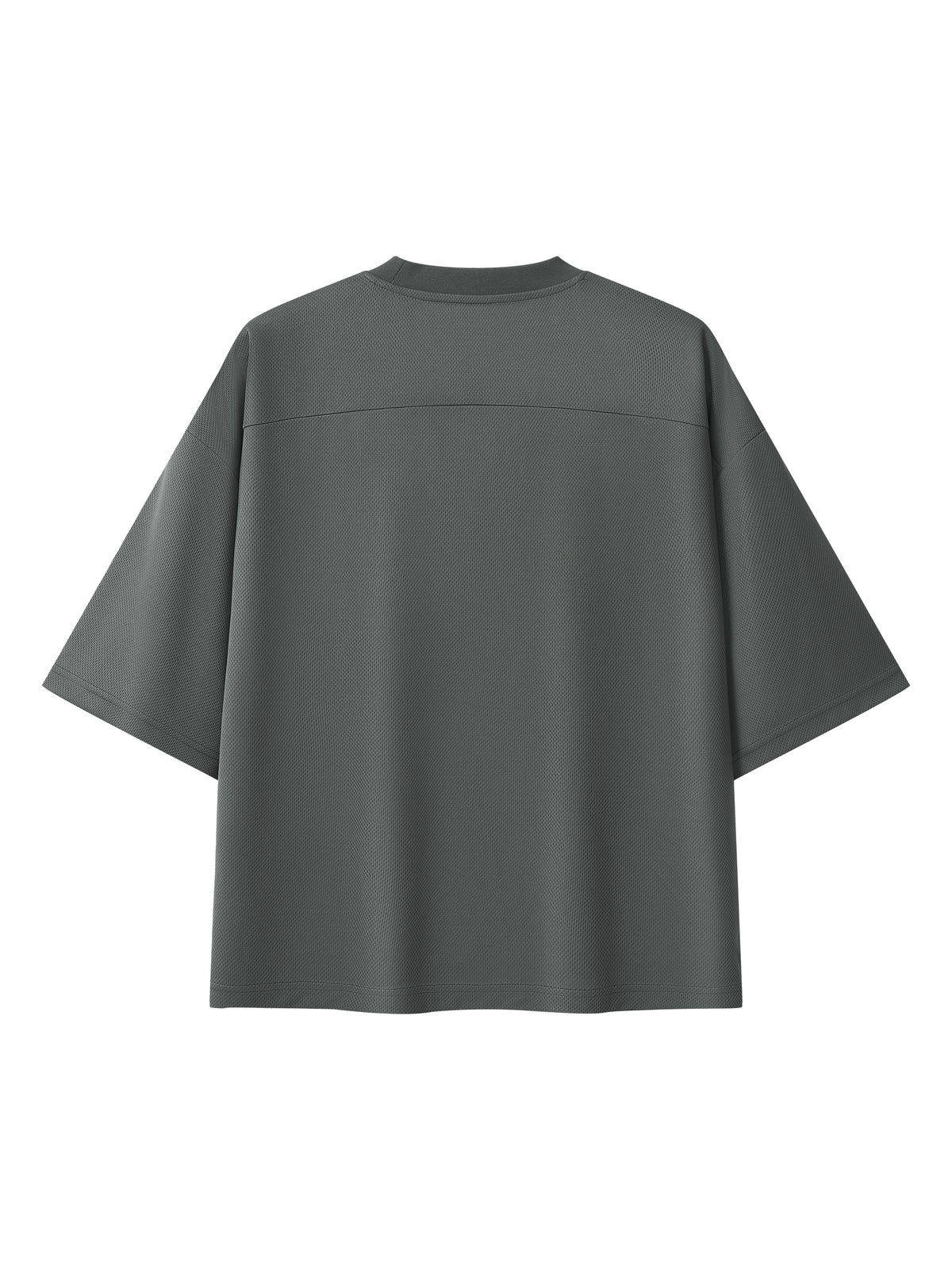 Unisex Boxy Mesh Crewneck T-Shirt gallery 2