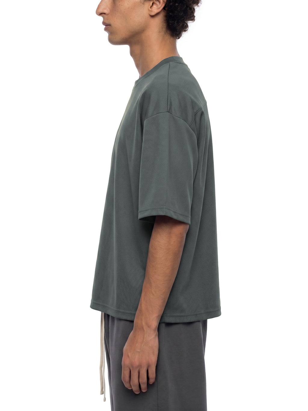 Unisex Boxy Mesh Crewneck T-Shirt gallery 4