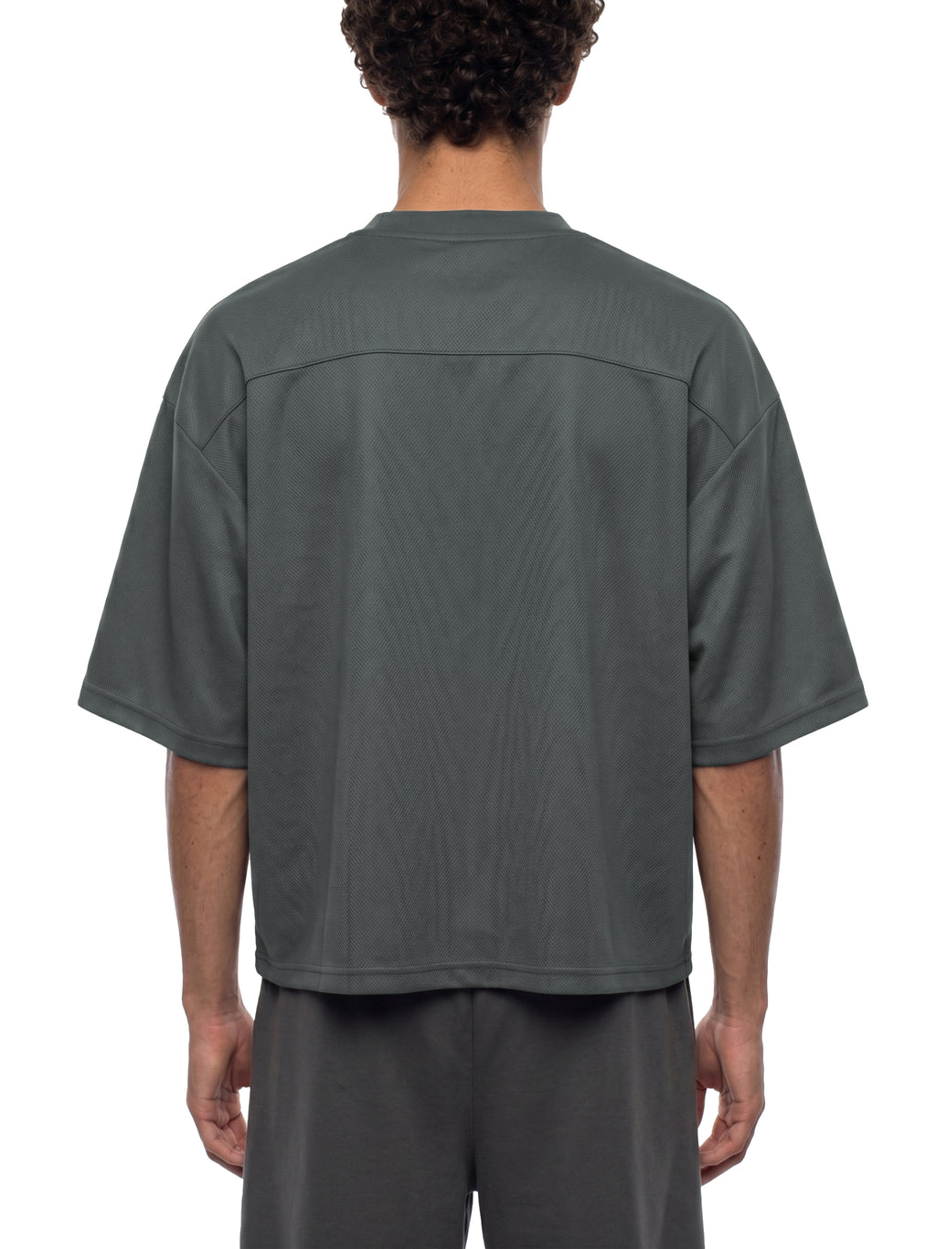 Unisex Boxy Mesh Crewneck T-Shirt gallery 5
