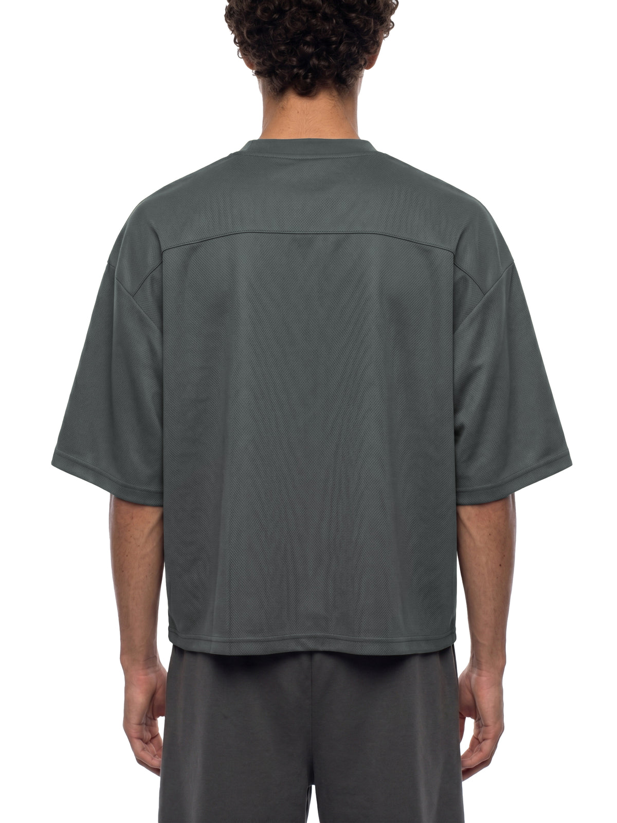 Unisex Boxy Mesh Crewneck T-Shirt gallery 5