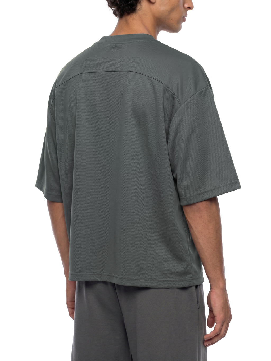 Unisex Boxy Mesh Crewneck T-Shirt gallery 6
