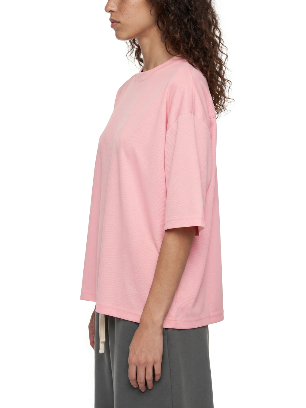 Unisex Boxy Mesh Crewneck T-Shirt gallery 9