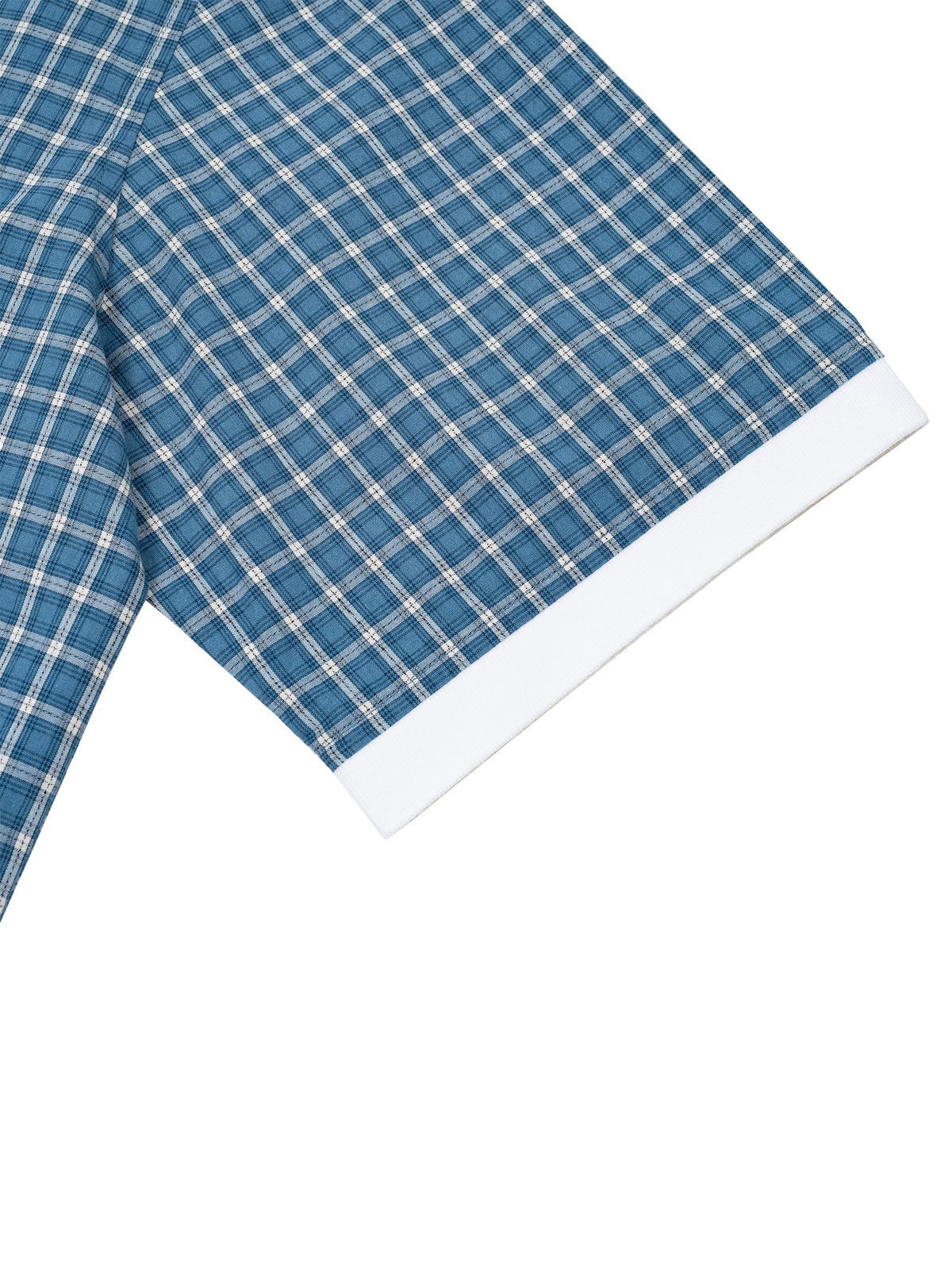 Unisex Boxy Plaid Color Block Polo Shirt gallery 14