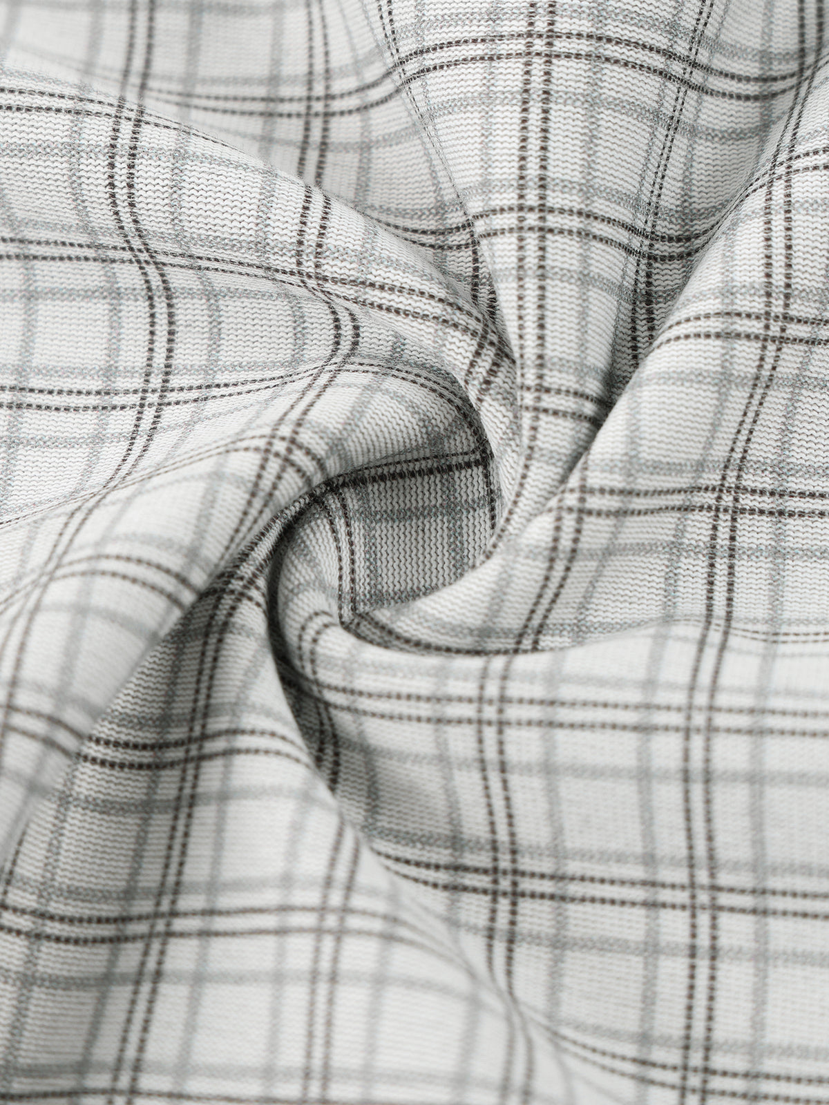 Unisex Boxy Plaid-Lined Double-Face T-Shirt gallery 18