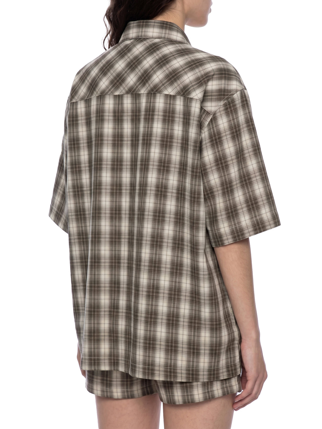 Unisex Boxy Plaid Short Sleeve Shirt gallery 11