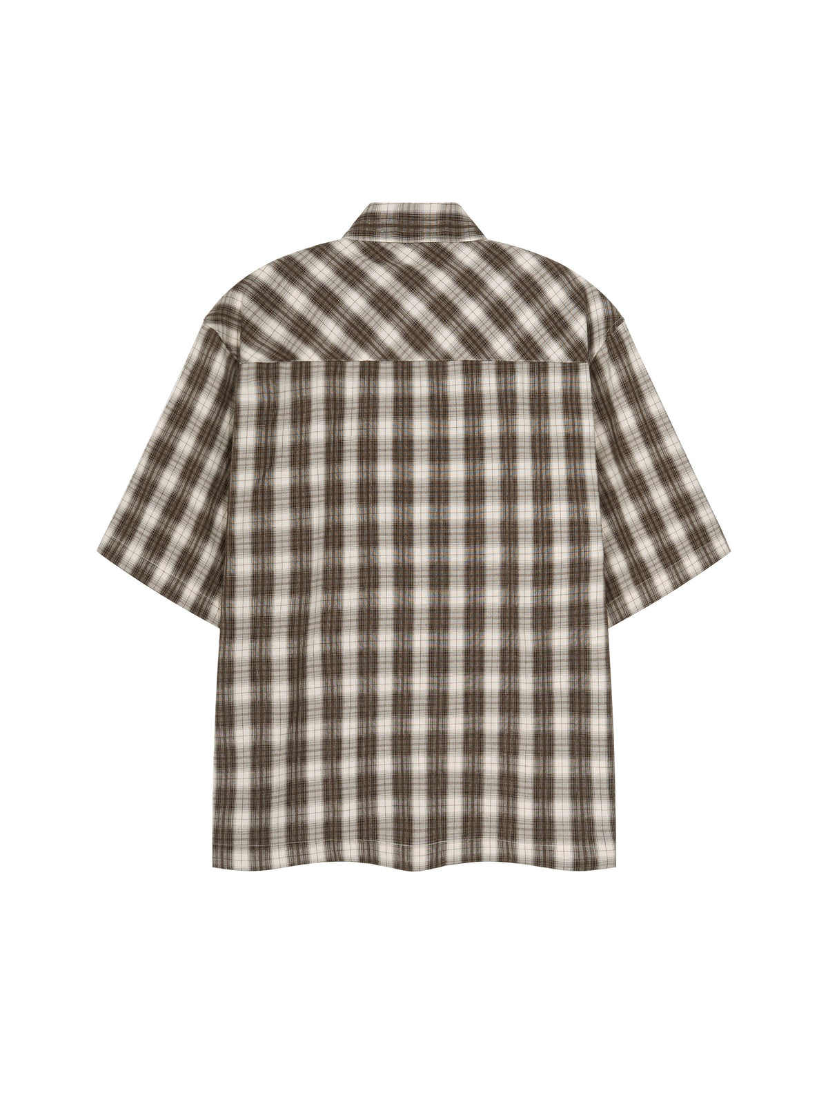 Unisex Boxy Plaid Short Sleeve Shirt gallery 24