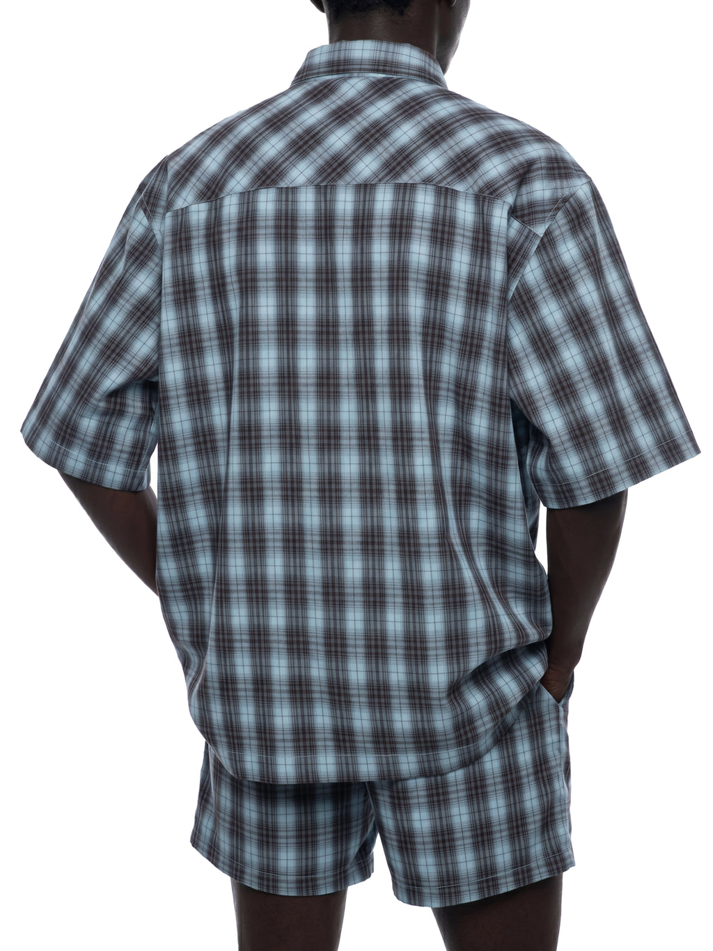 Unisex Boxy Plaid Short Sleeve Shirt gallery 5