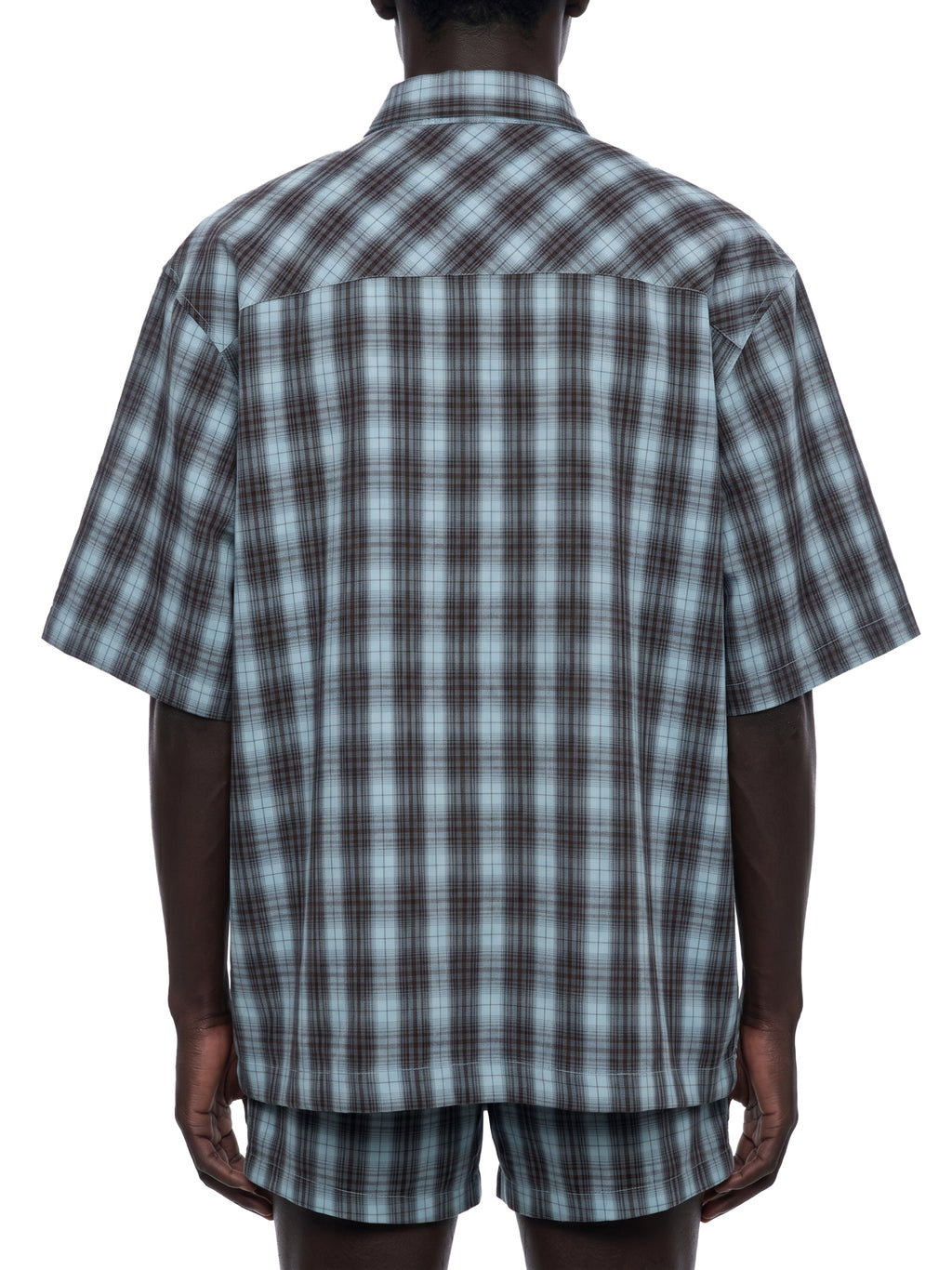 Unisex Boxy Plaid Short Sleeve Shirt gallery 6