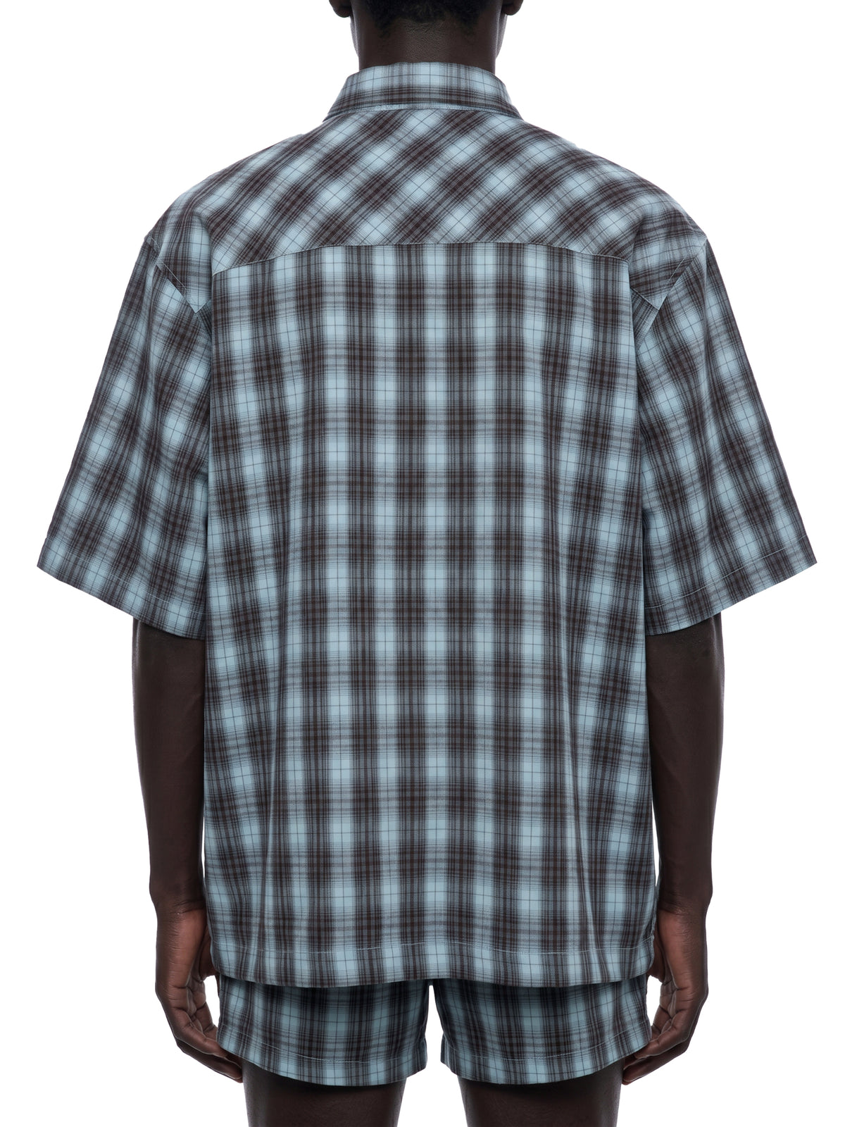 Unisex Boxy Plaid Short Sleeve Shirt gallery 6